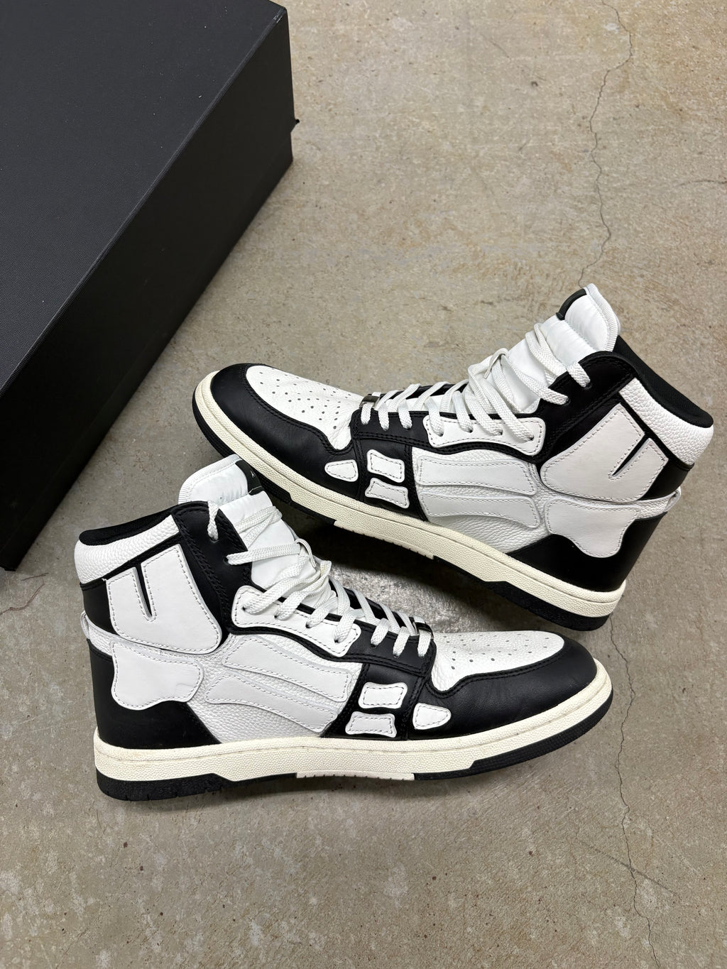 Size 11 - Amiri Skeleton High Black/White