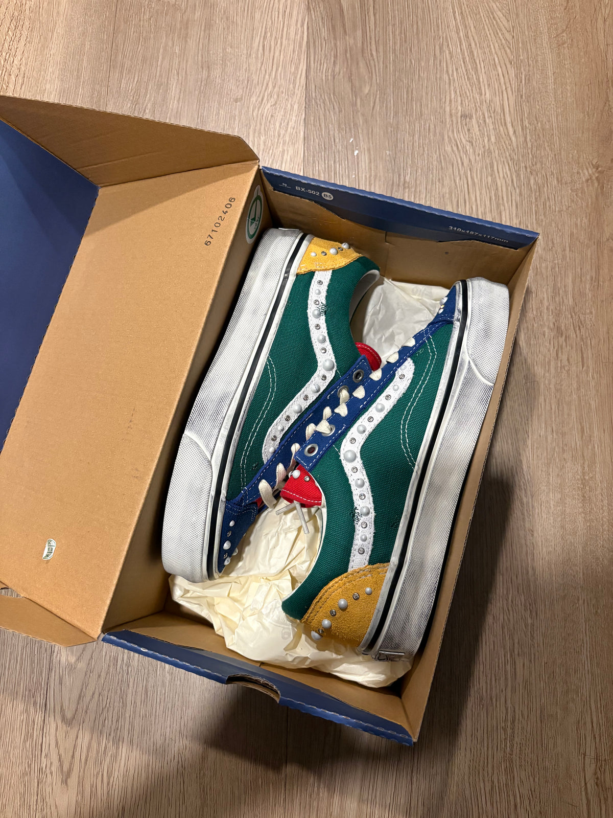 Size 6.5y - Vans Lx Old Skool 36 Pearlized Yacht Club