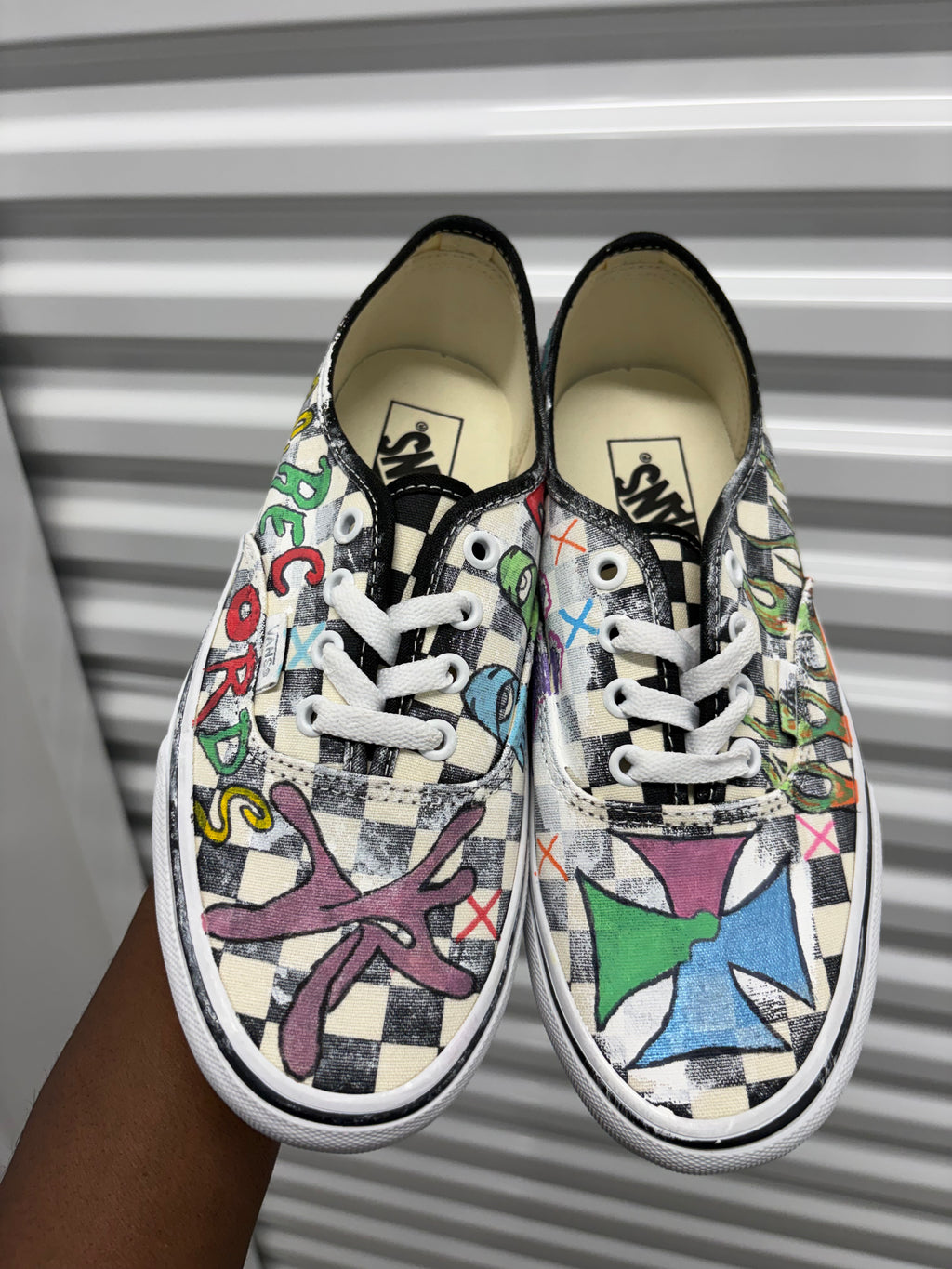Size 6y -  Acc Checkerboard Vans 44 LX