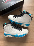 Size 9.5 - Jordan 9 Retro Powder Blue 2024