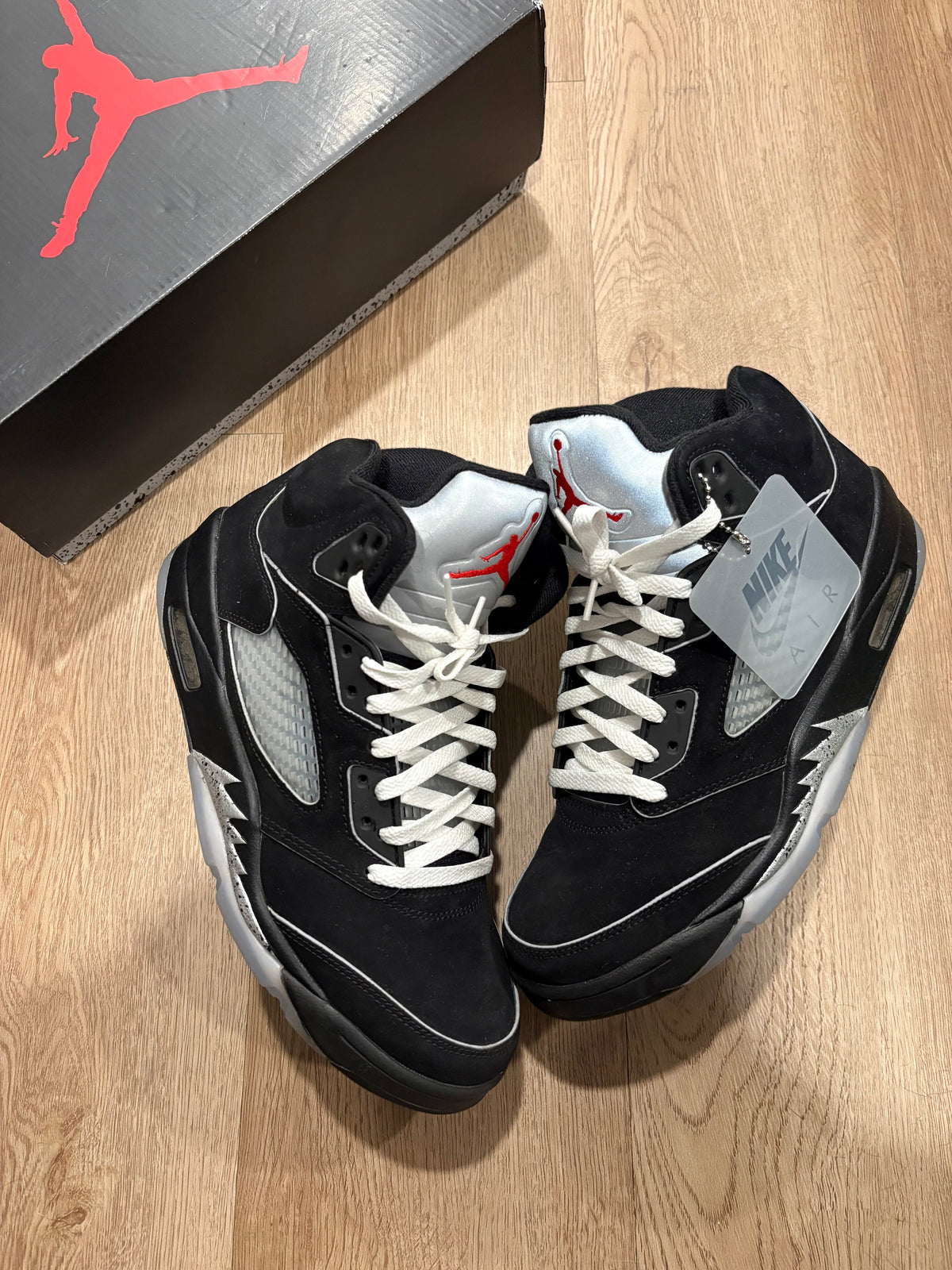 Size 9 - Jordan 5 Retro Black Metallic Reimagined