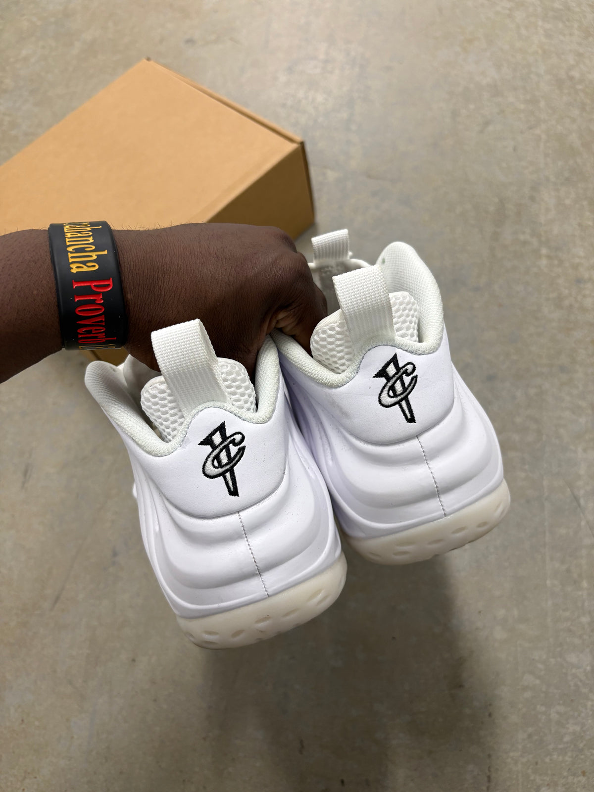 Size 10 - Nike Air Foamposite One Triple White