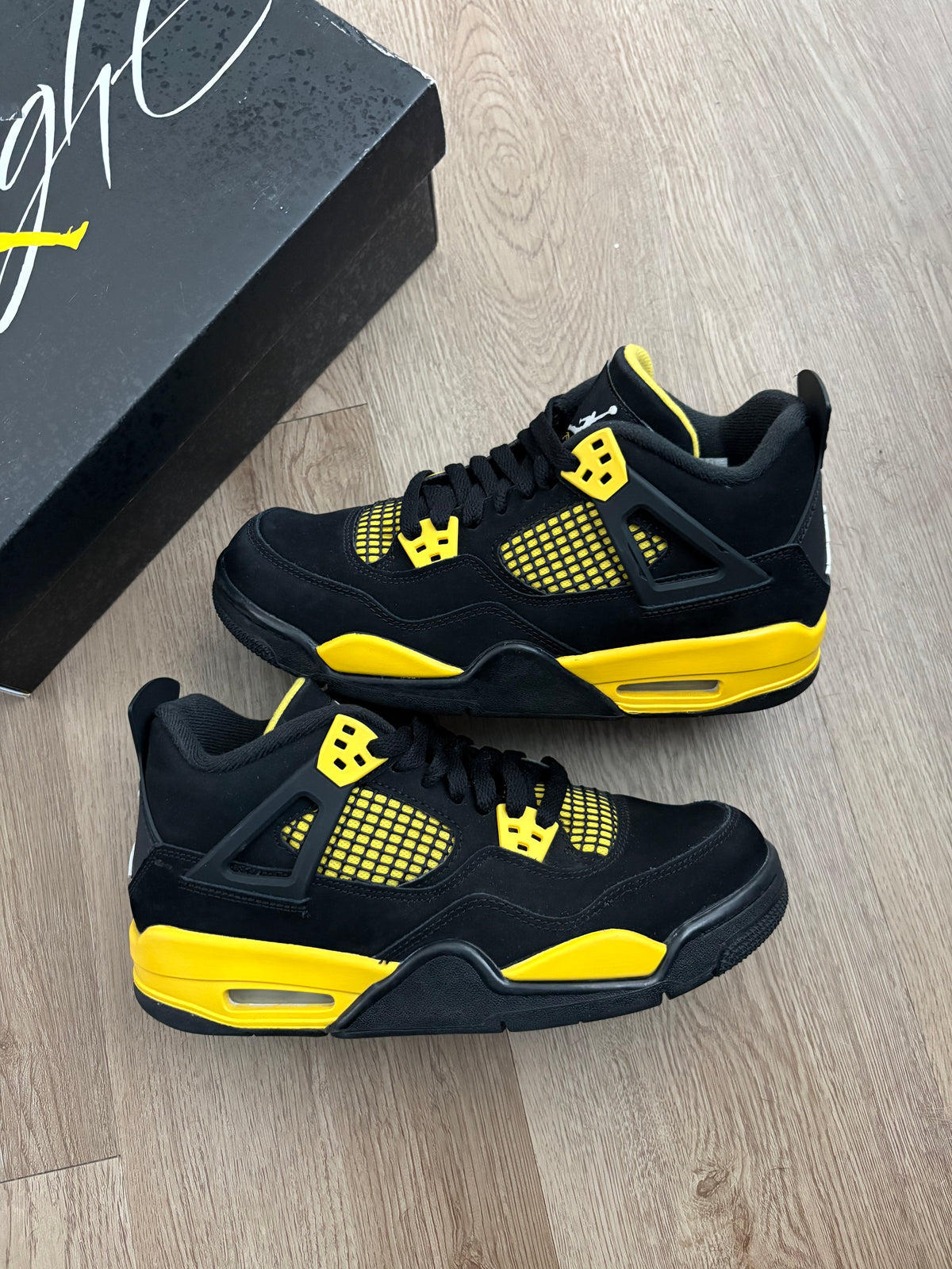 Size 6.5y - Jordan 4 Retro Yellow Thunder