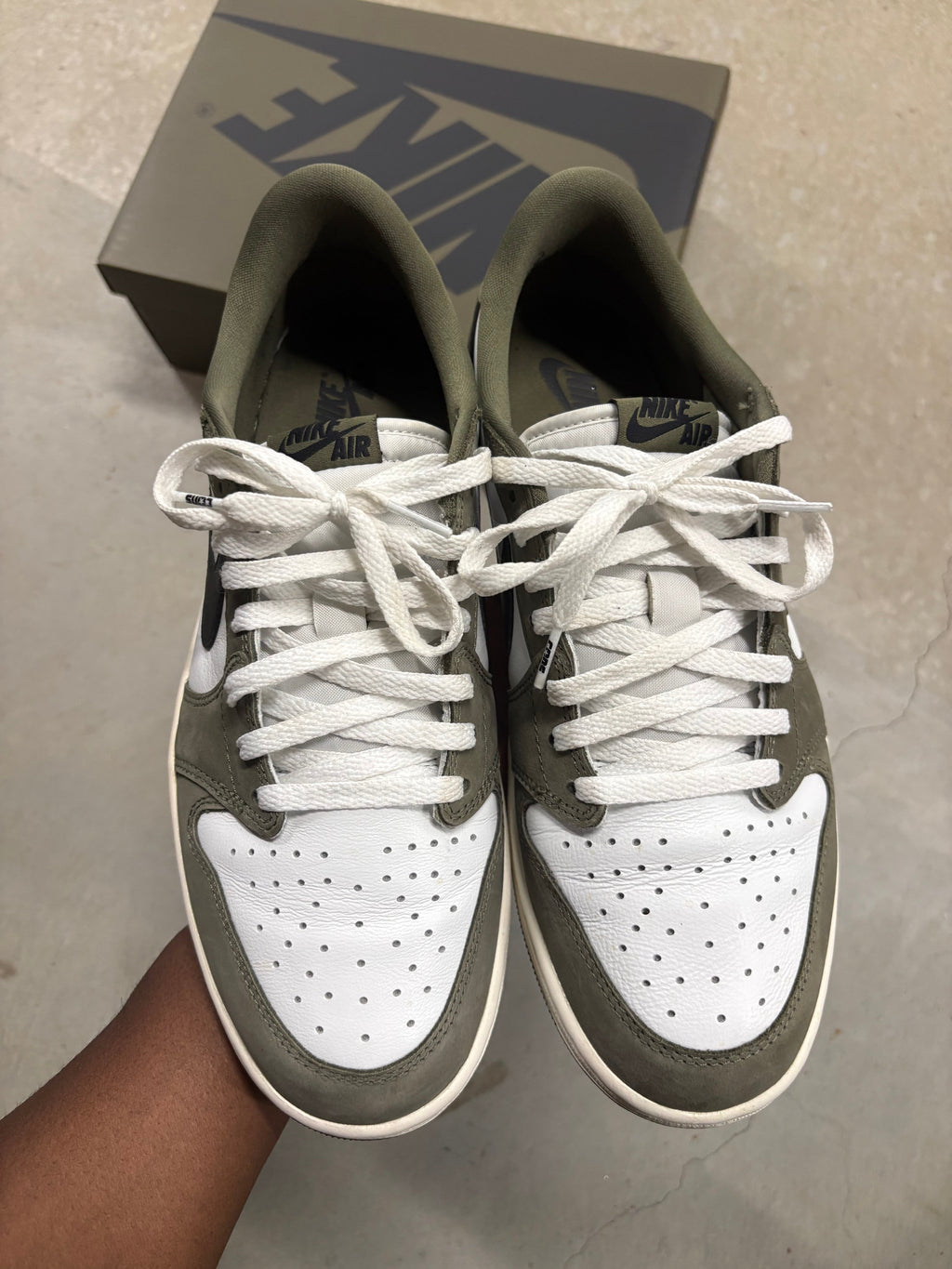 Size 11.5 - Jordan 1 Retro Low Medium Olive