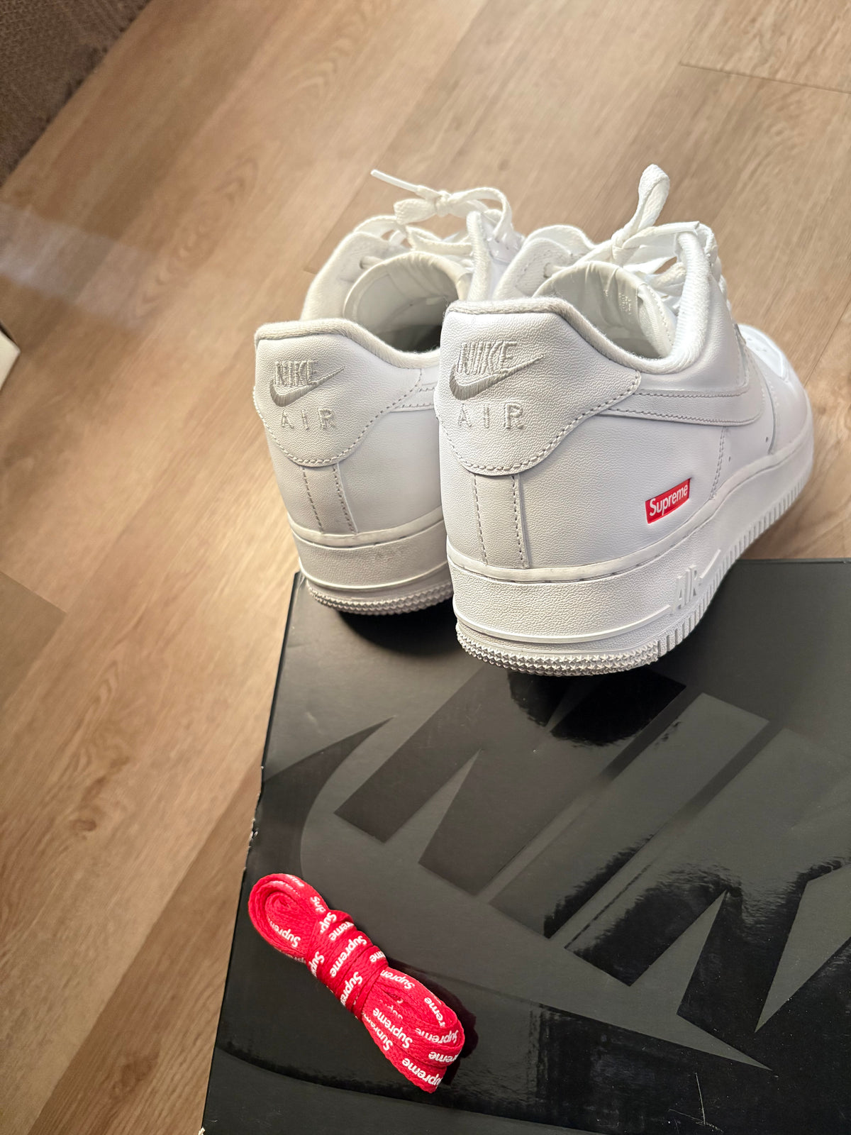Size 10.5 - Nike Supreme Forces White