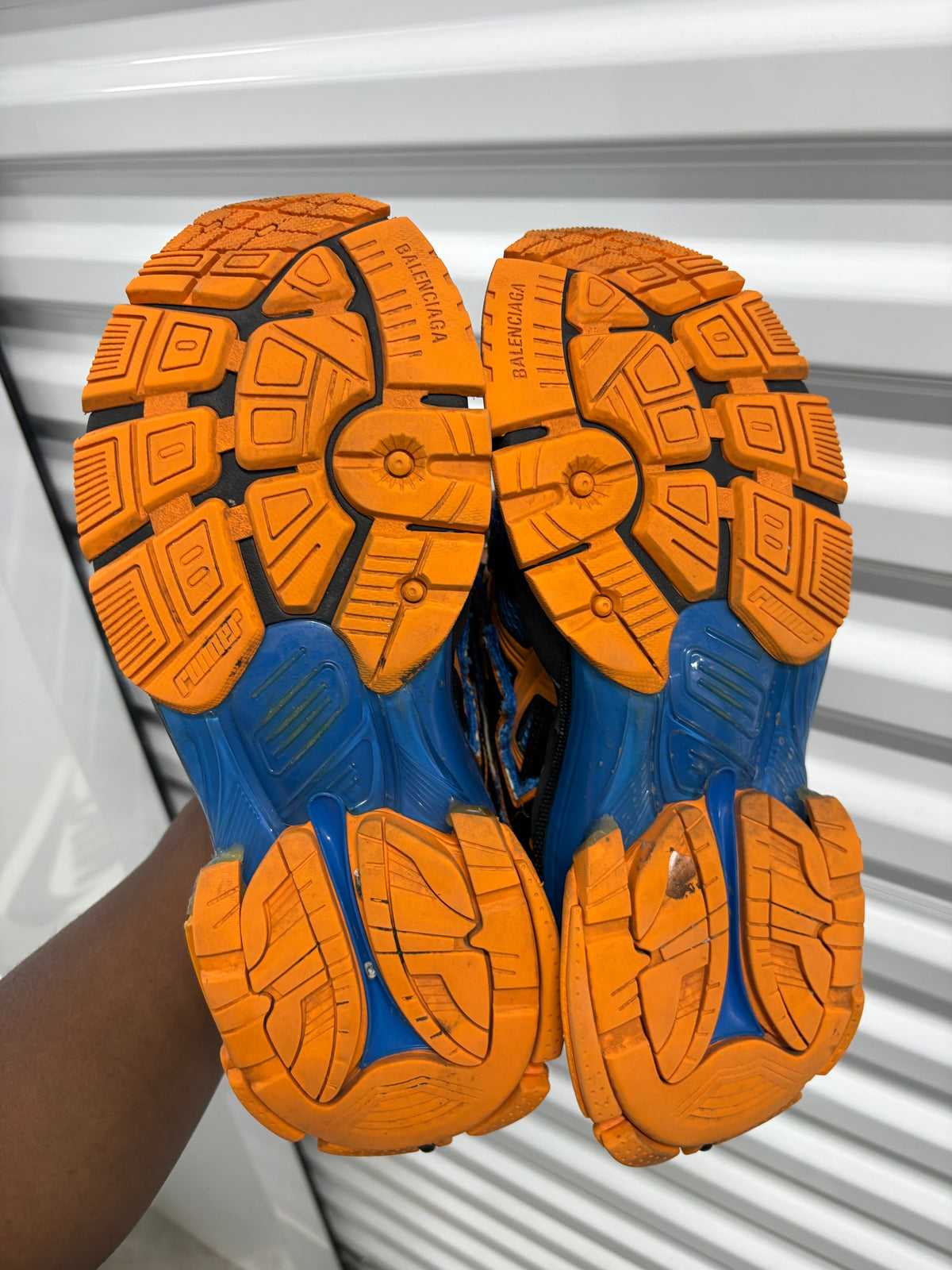 Size 9 - Balenciaga Runner Blue Orange Black
