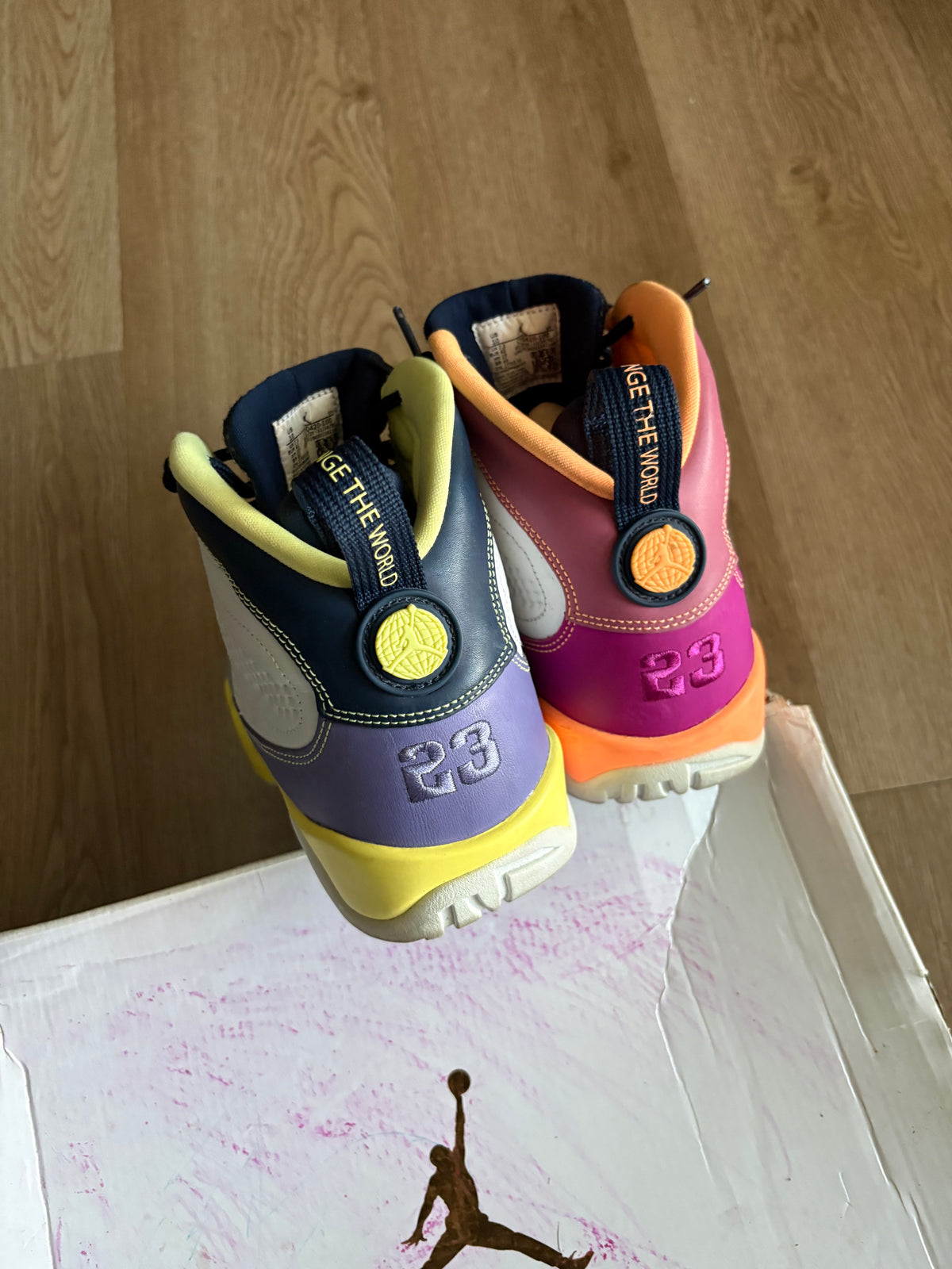 Size 8.5M - Jordan 9 Retro Change The World