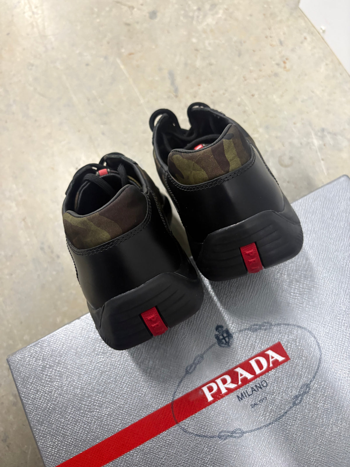 Size 7 - Prada America Cup Camouflage