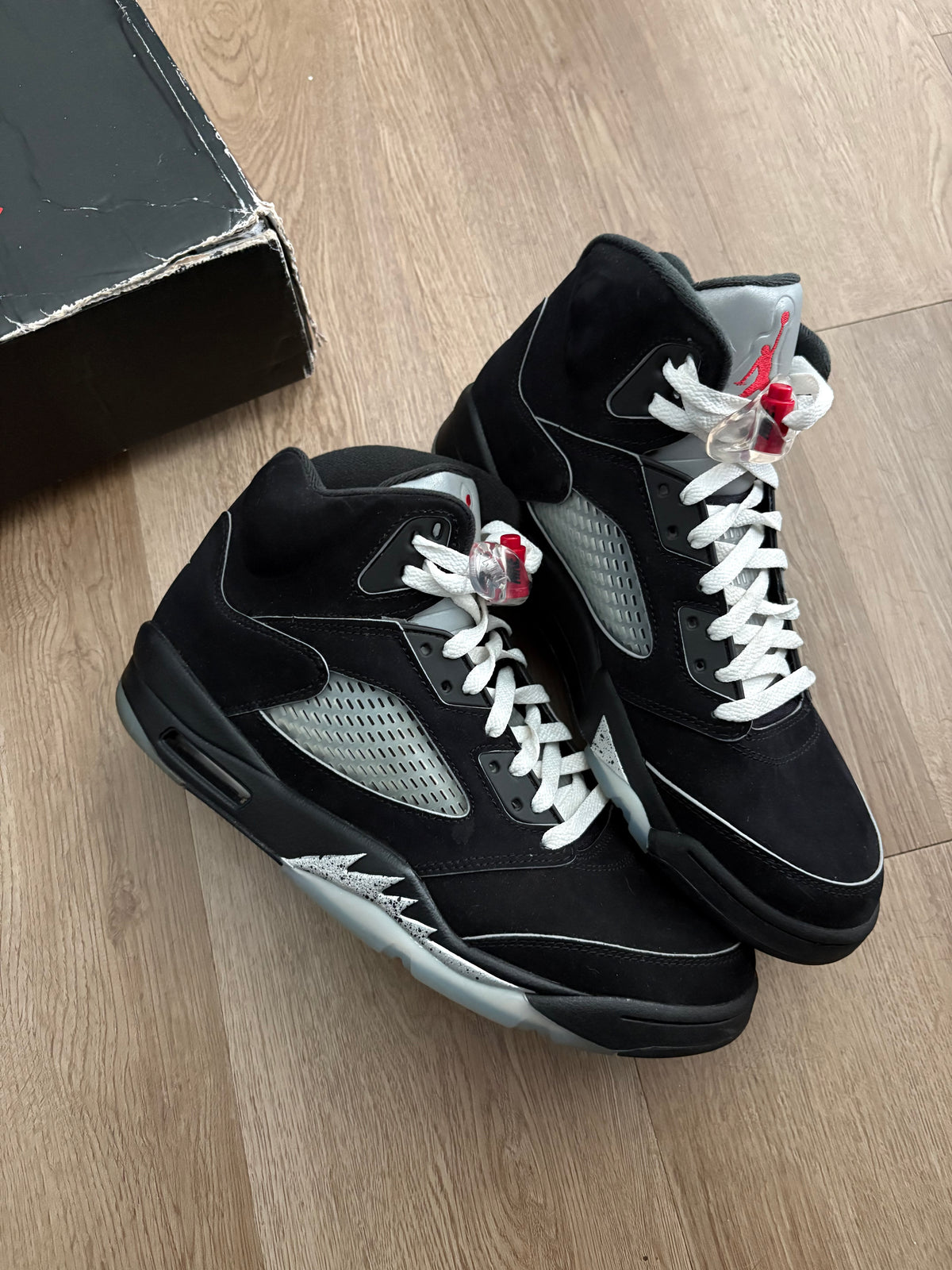 Size 11 - Jordan 5 Retro Black Metallic Reimagined