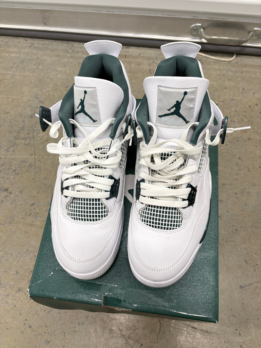 Size 13 - Jordan 4 Retro Oxidized Green