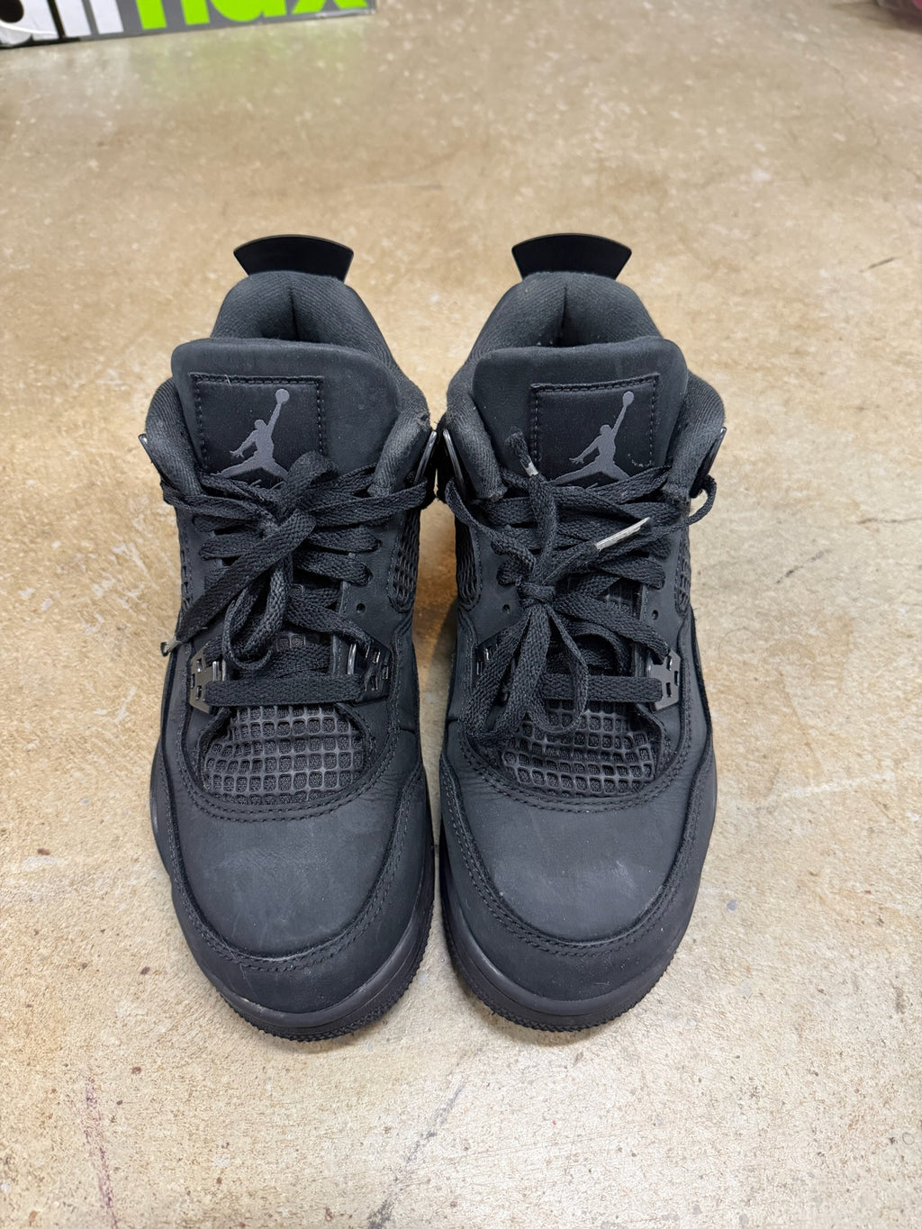 Size 6.5y - Jordan 4 Retro Black Cat 2025