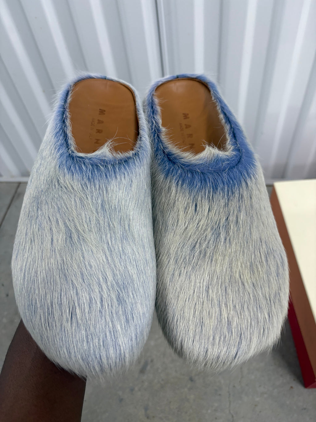 Size 10 - Marni Sabot Mule Celeste