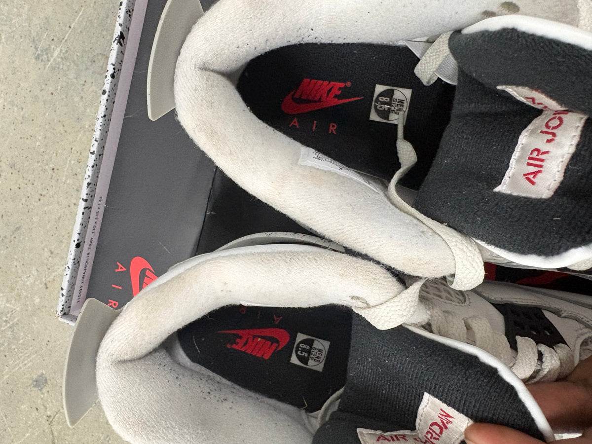 Size 8.5 - Jordan 4 Retro White Cement 2025