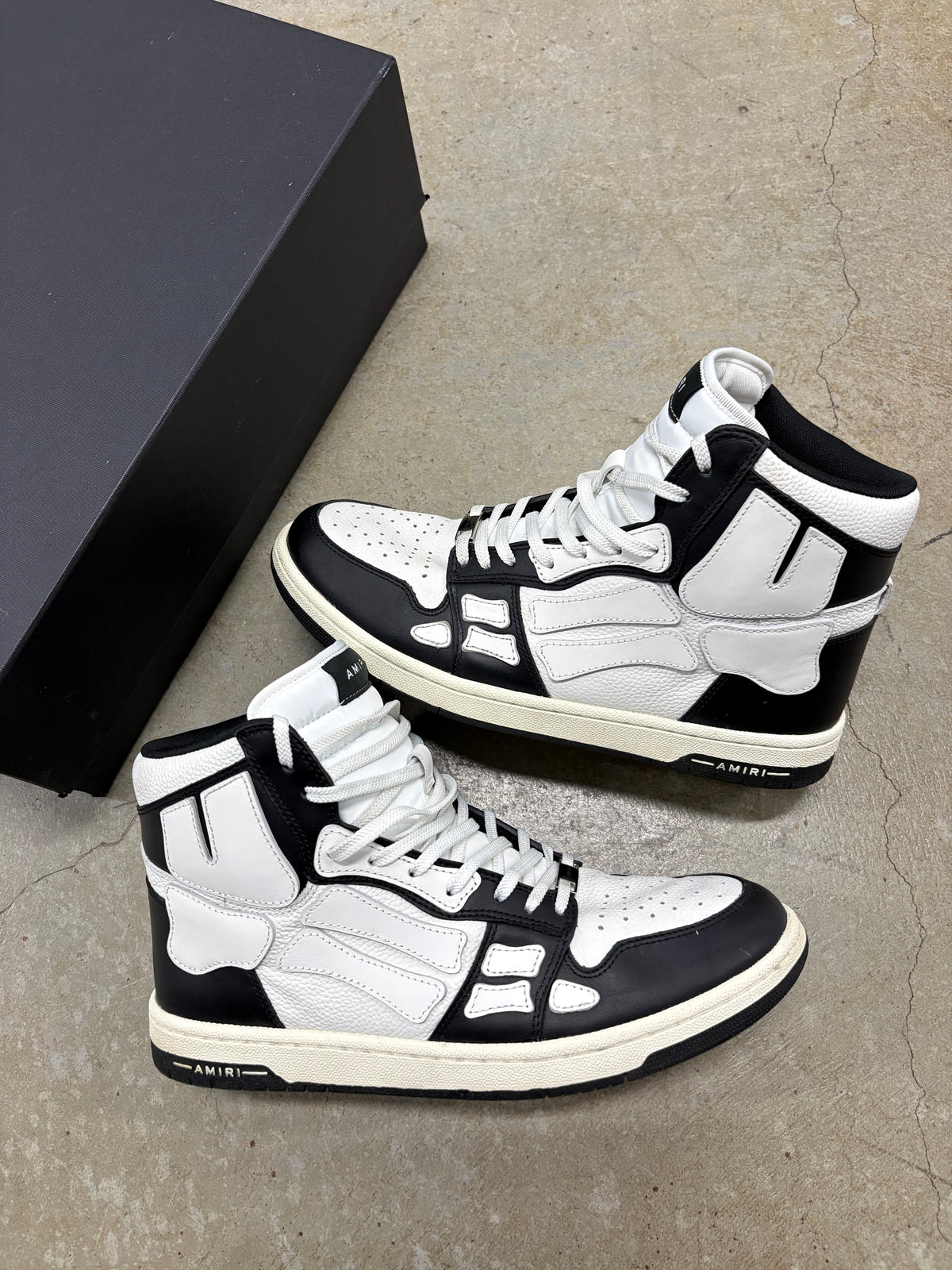 Size 11 - Amiri Skeleton High Black/White