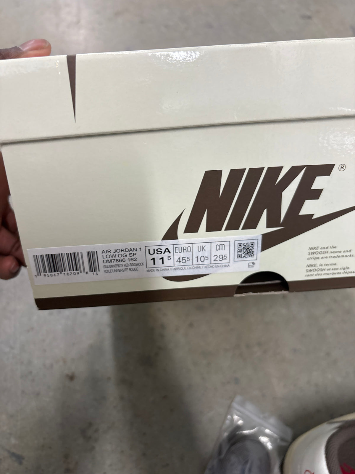 Size 11.5 - Travis Scott 1 Low Reverse Mocha