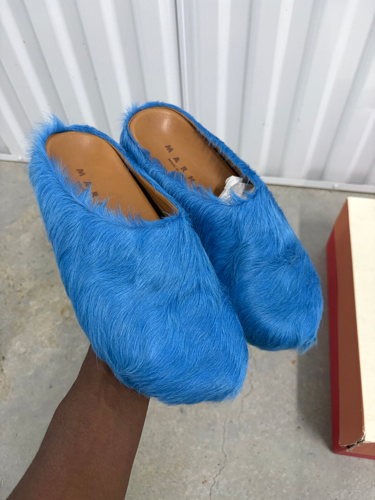 Size 7 - Marni Sabot Mule Mazarine Blue