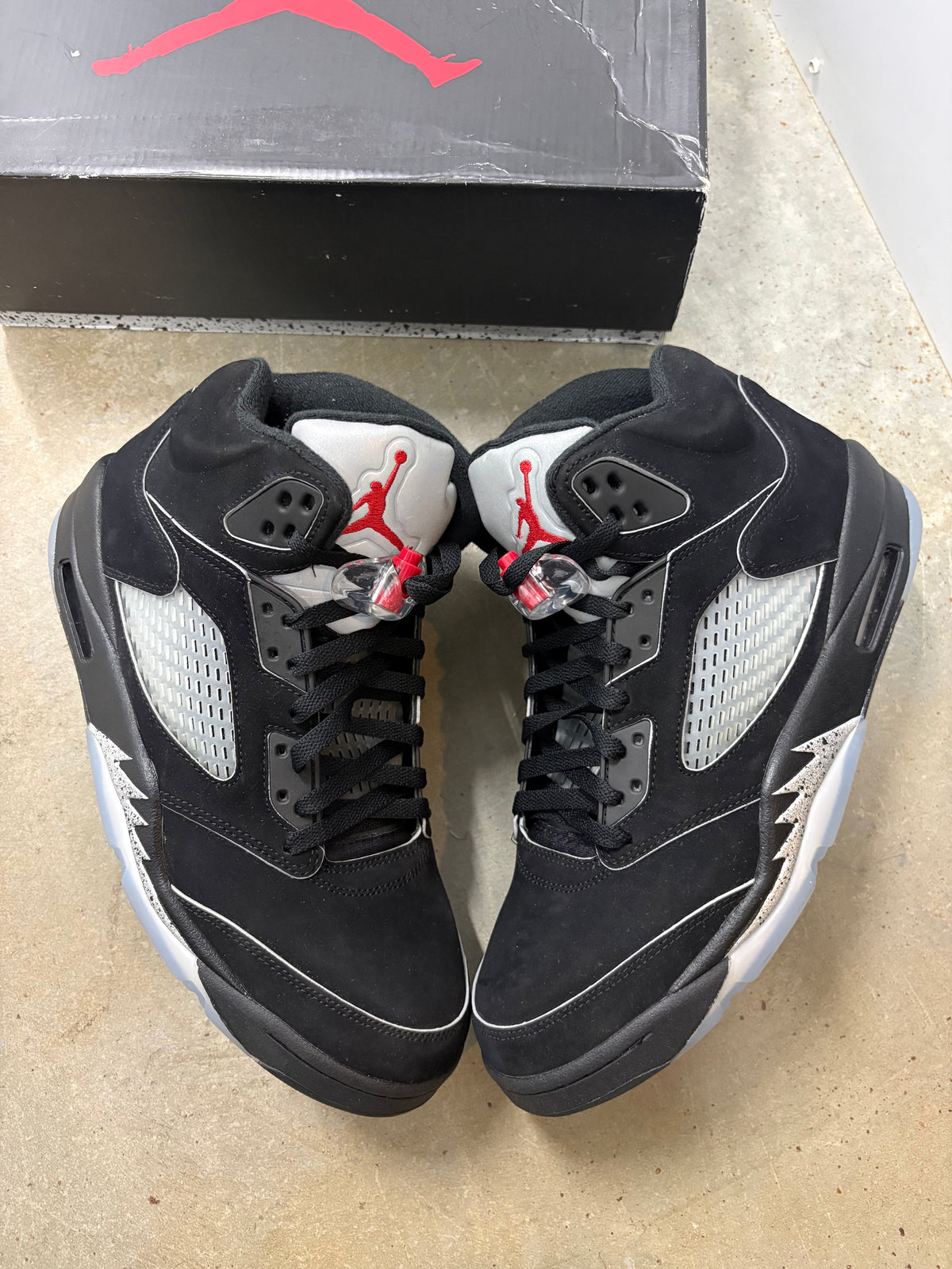 Size 12 - Jordan 5 Retro Black Metallic Reimagined