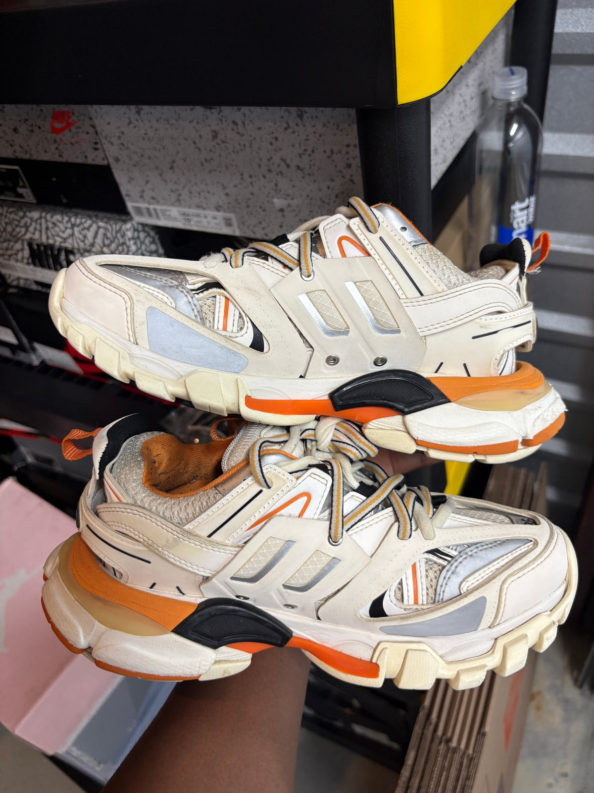 Size 4.5y - Balenciaga Track White Orange