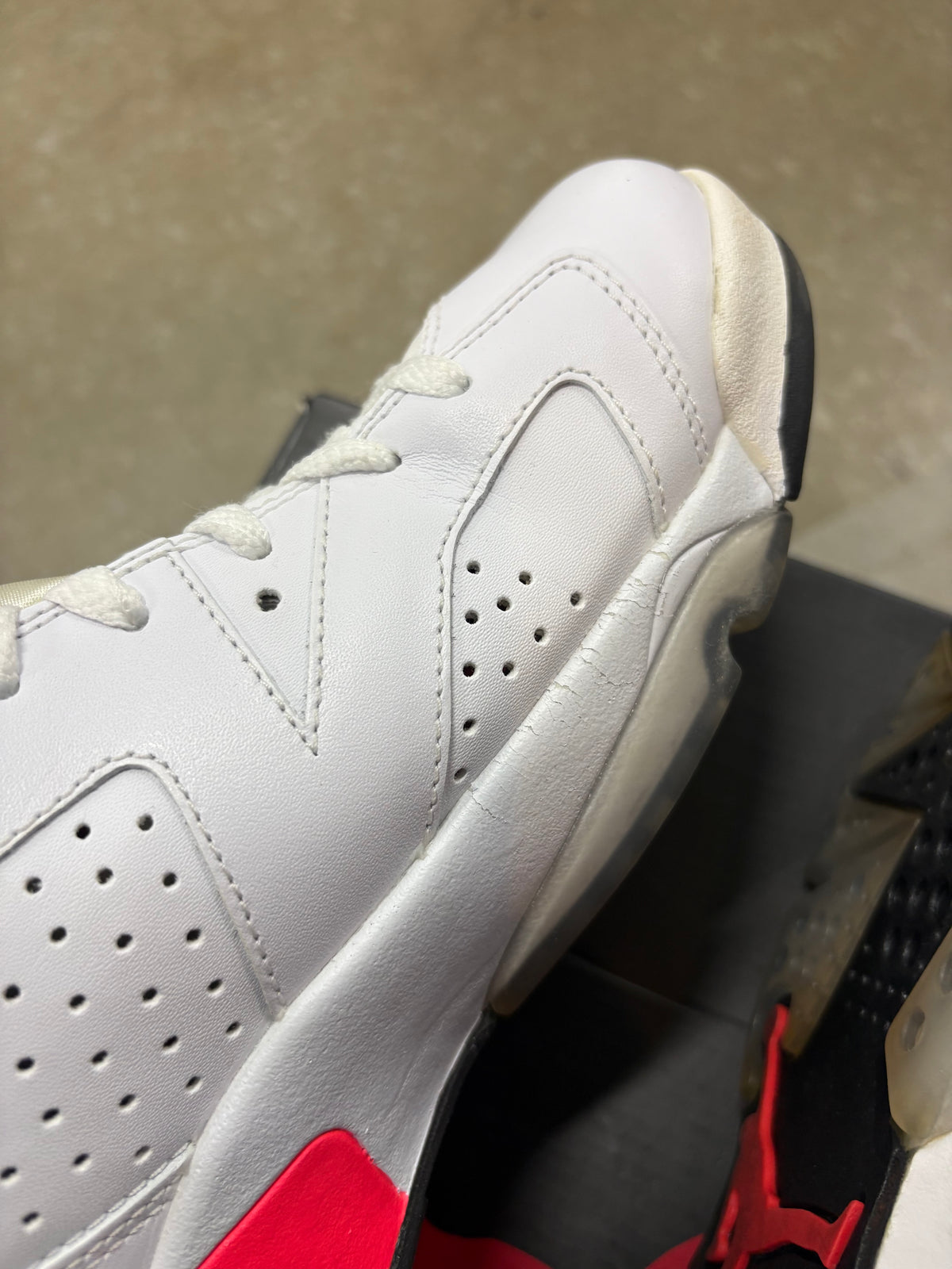 Size 8.5 - Jordan 6 Retro Infrared White 2014
