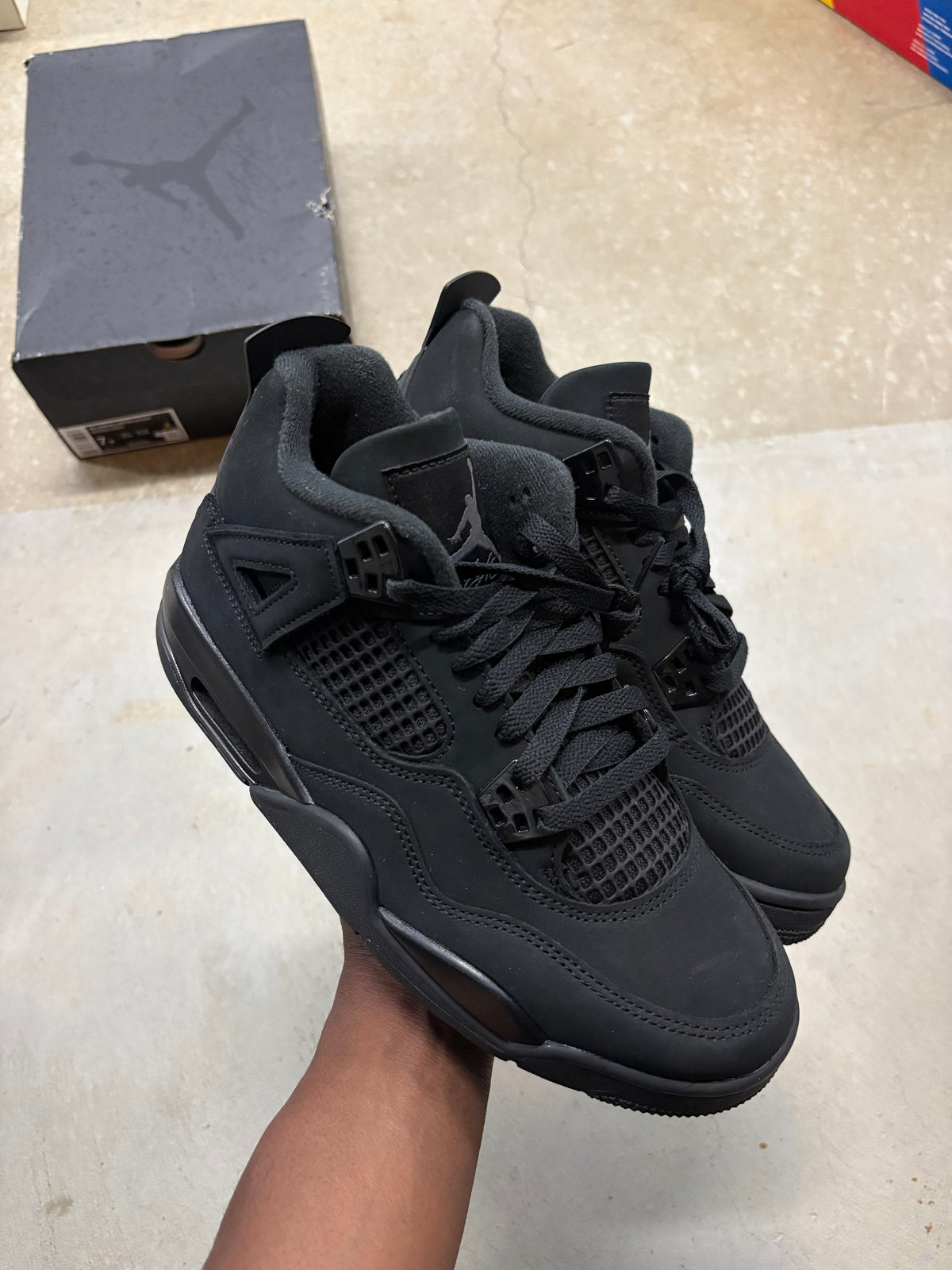 Size 7y - Jordan 4 Retro Black Cat