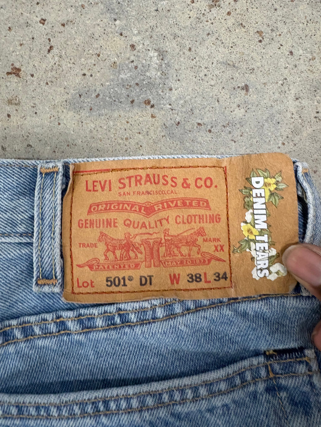Size 38 - Denim Tears X Offset 501 Jeans
