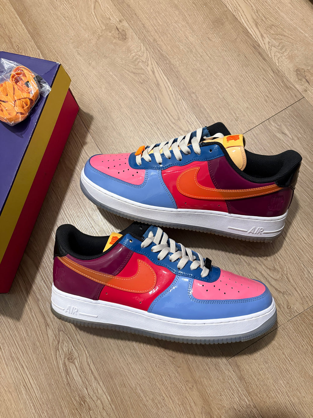 Size 12 - Nike Air Force Undefeated Total Orange