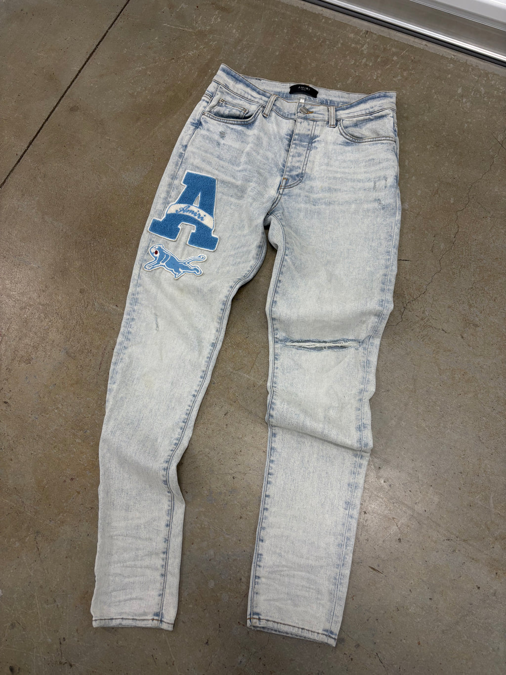 Size 32 - Amiri Blue Patch Jeans