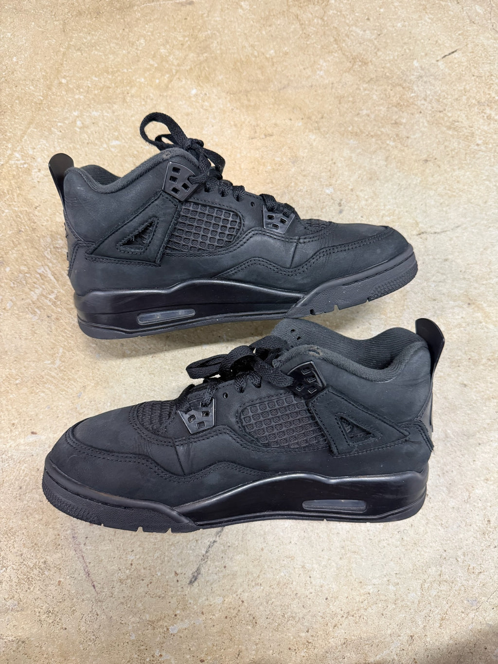 Size 6.5y - Jordan 4 Retro Black Cat 2025