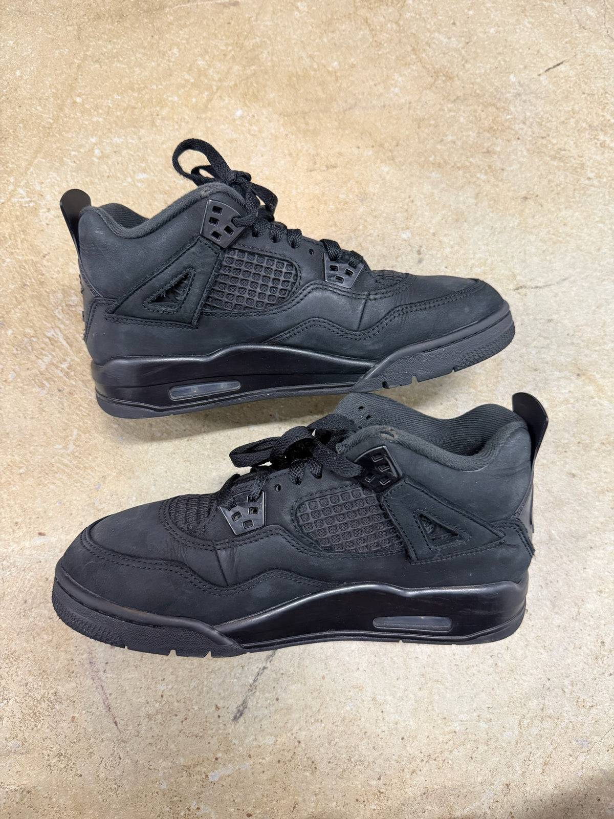 Size 6.5y - Jordan 4 Retro Black Cat 2025