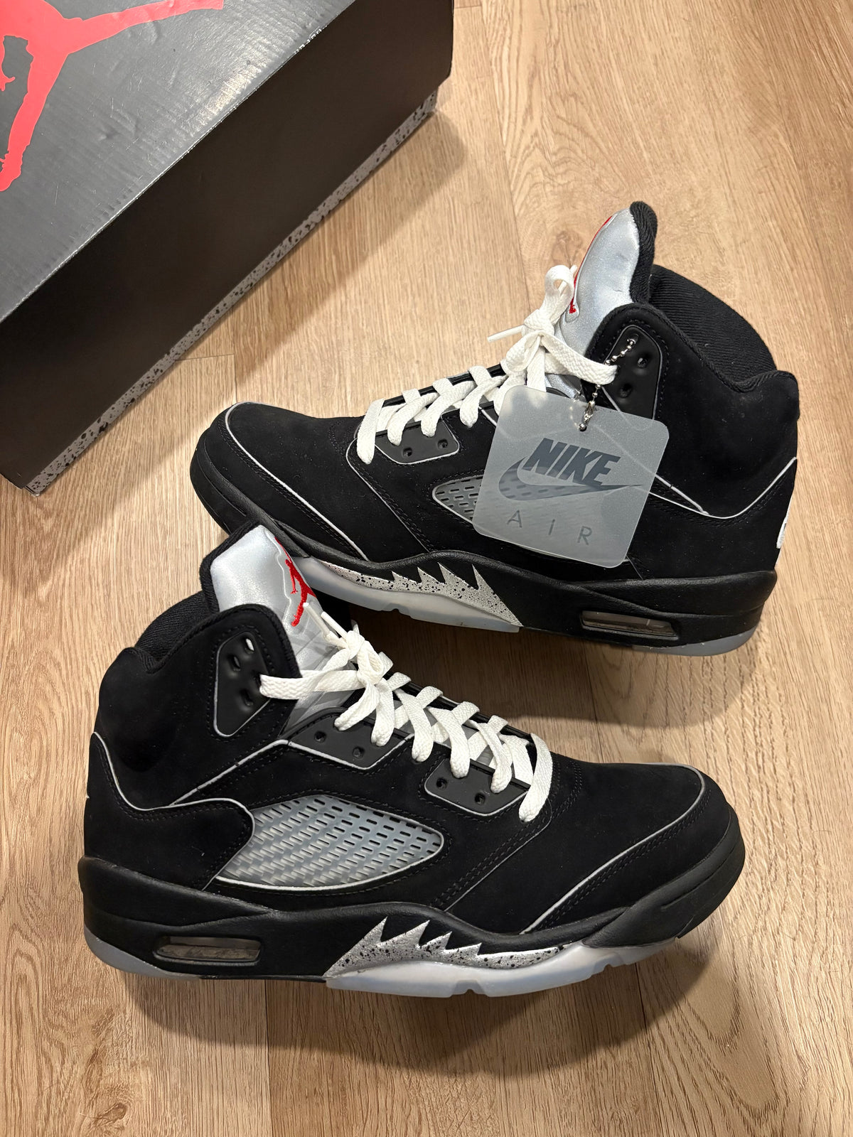 Size 9 - Jordan 5 Retro Black Metallic Reimagined
