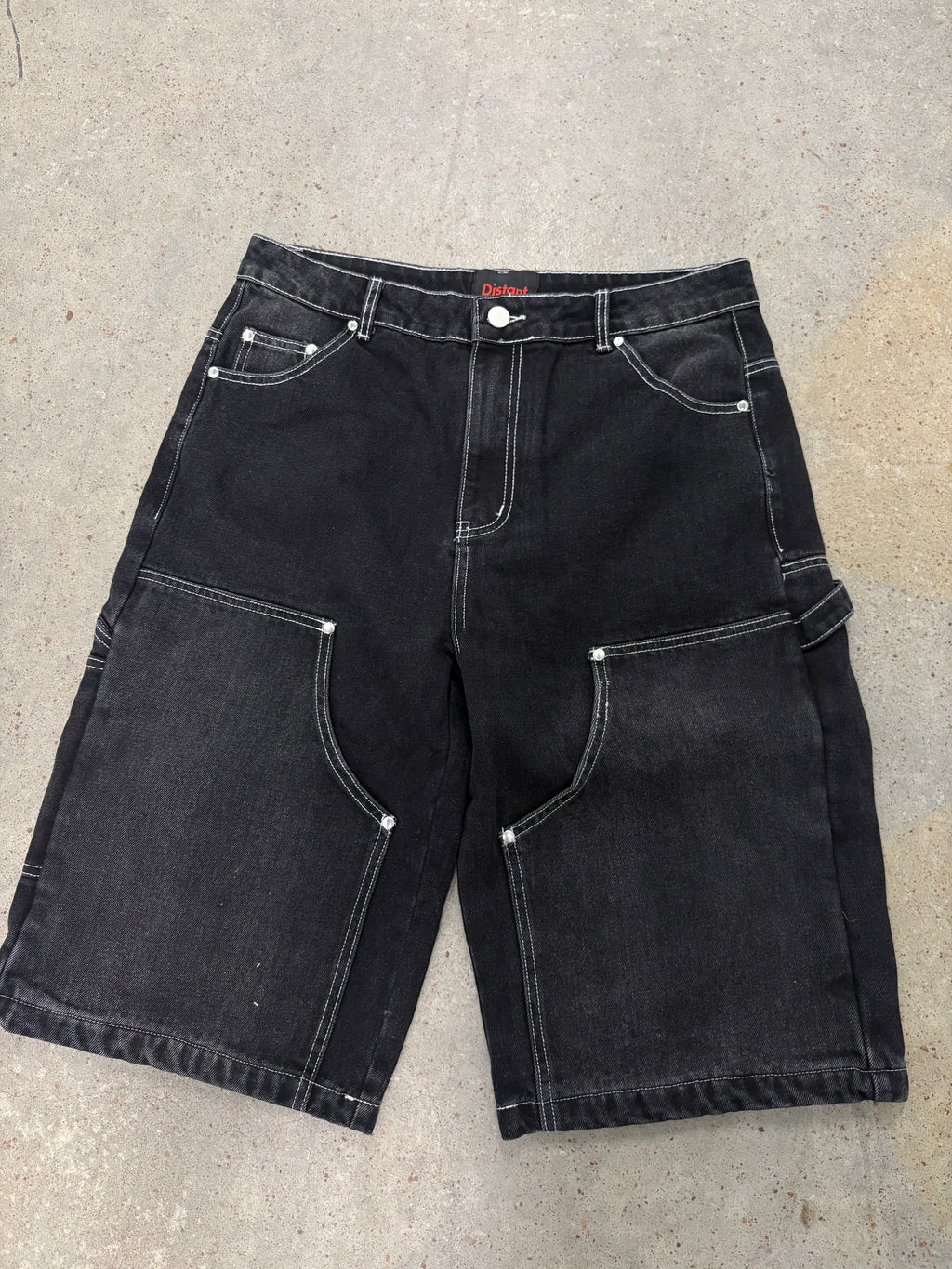 Distant Reverse Stitched Jorts