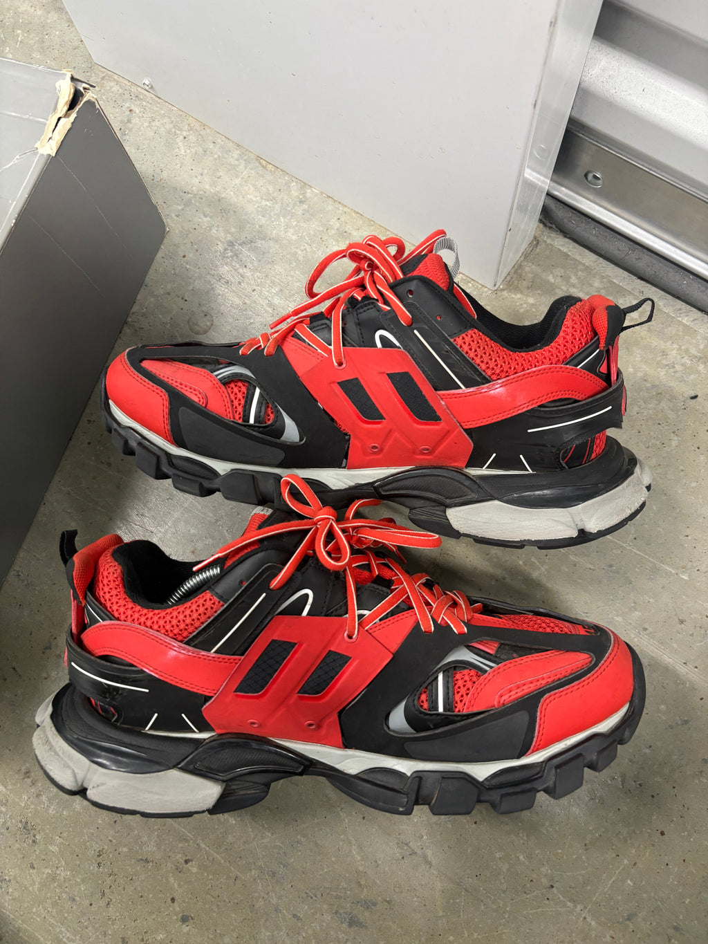 Size 12 - Balenciaga Track Black / Red