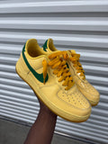 Size 10 -  Nike Patent Air Force 1 Low Topaz Gold Pine Green