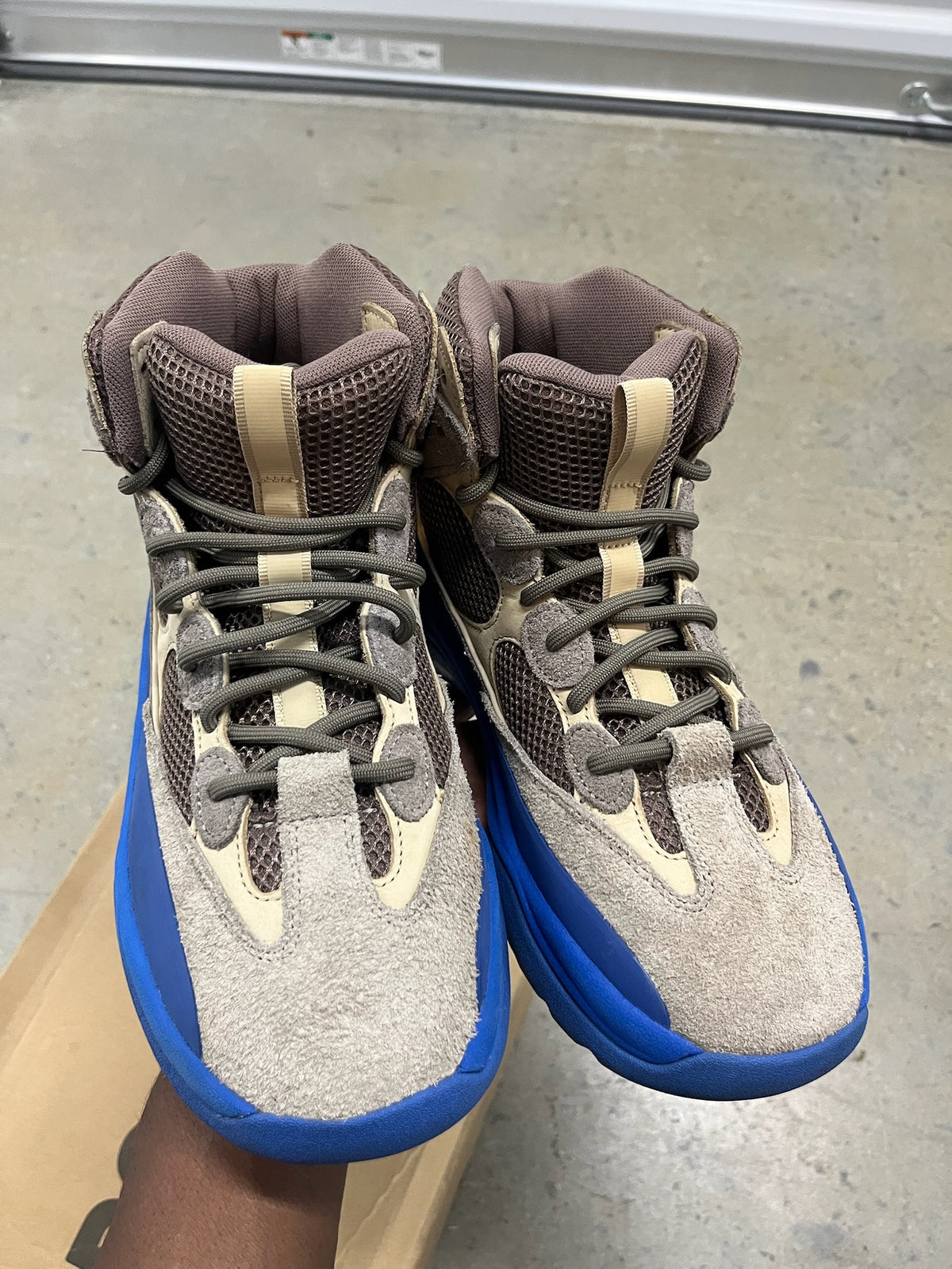Size 9.5 - Yeezy Desert Boot Taupe Blue
