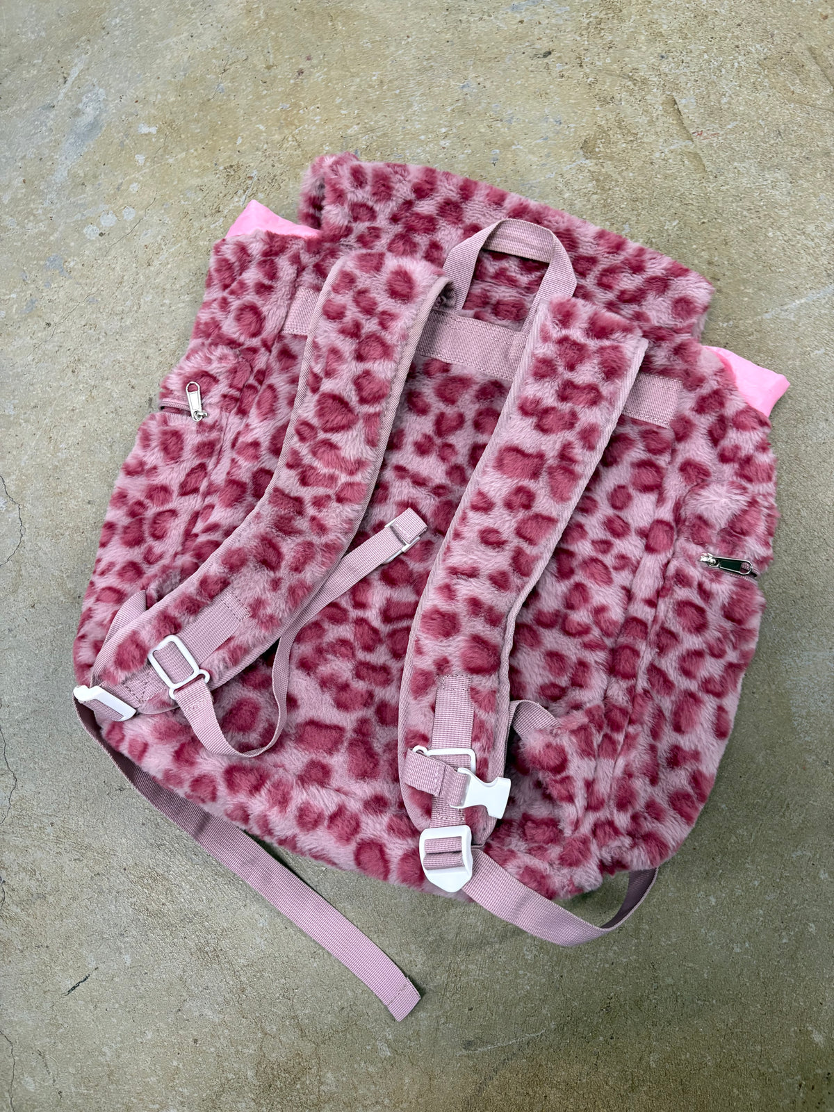 Volli Pink Leopard Cargo Backpack