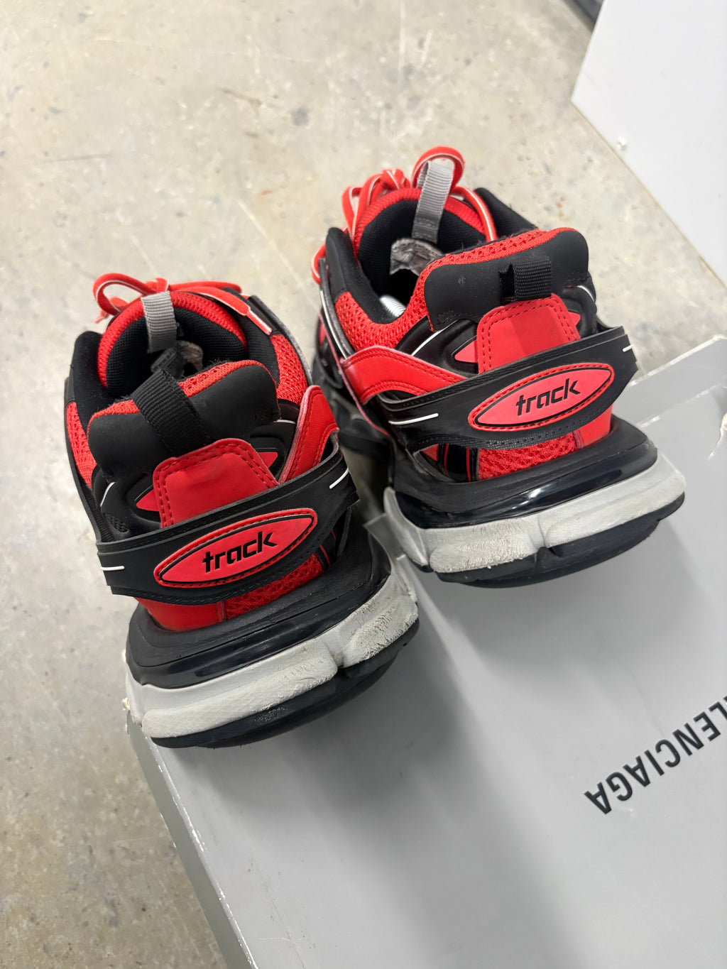 Size 12 - Balenciaga Track Black / Red