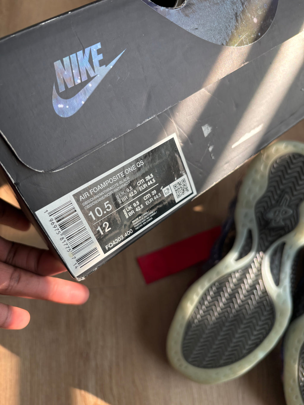 Size 10.5 - Nike Foamposite One Galaxy 2025