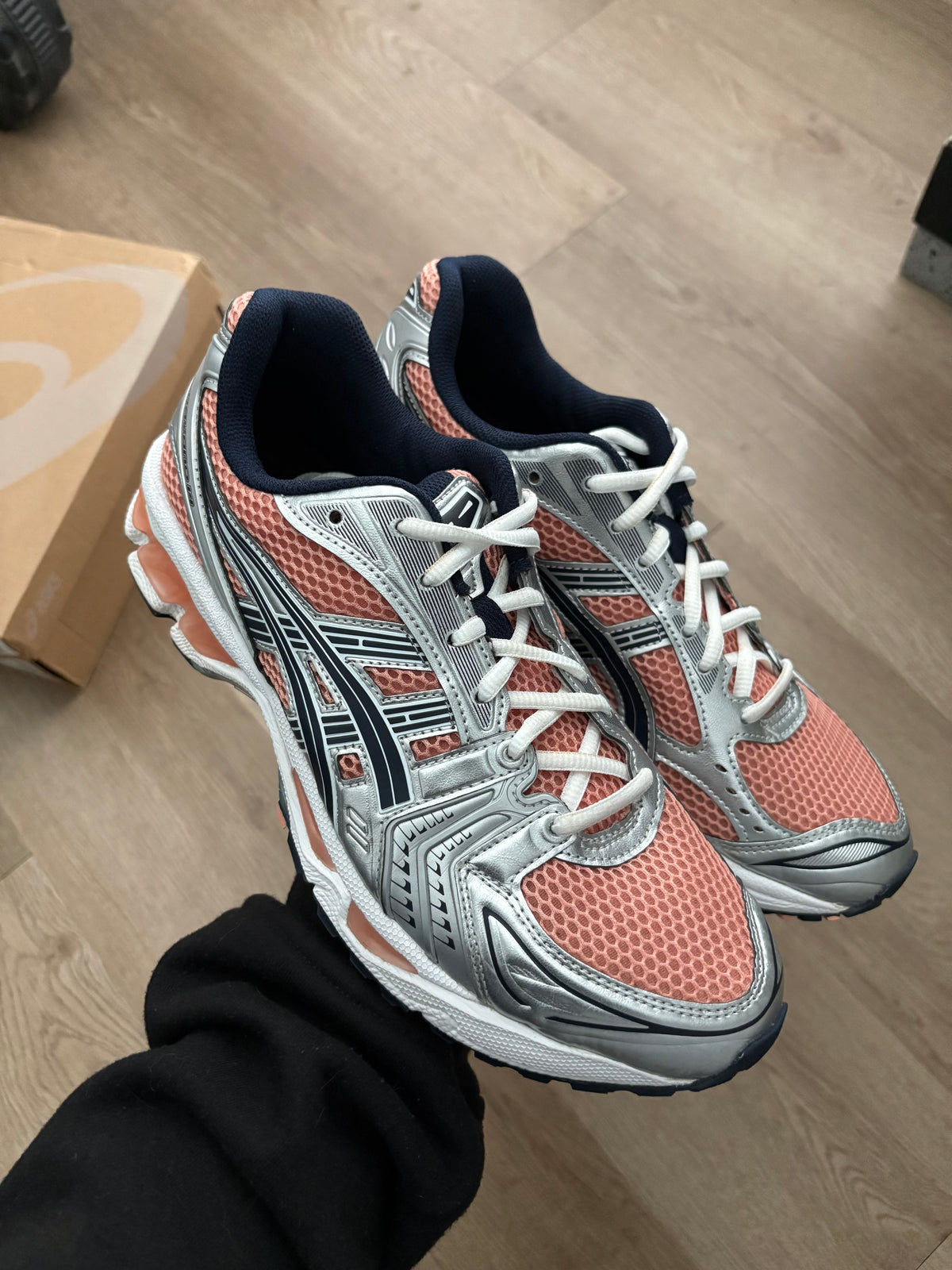 Size 9.5 - Asic Gel Kayano 14 Sepia Pure Silver