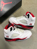 Size 10 - Jordan 5 Retro Fire Red Black Tongue 2025