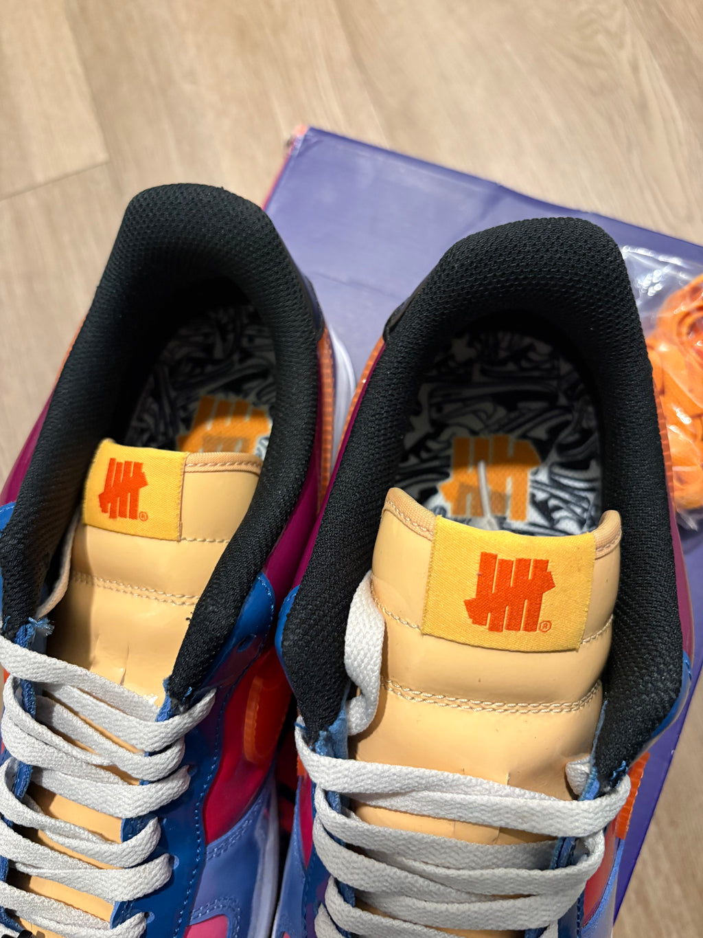 Size 12 - Nike Air Force Undefeated Total Orange