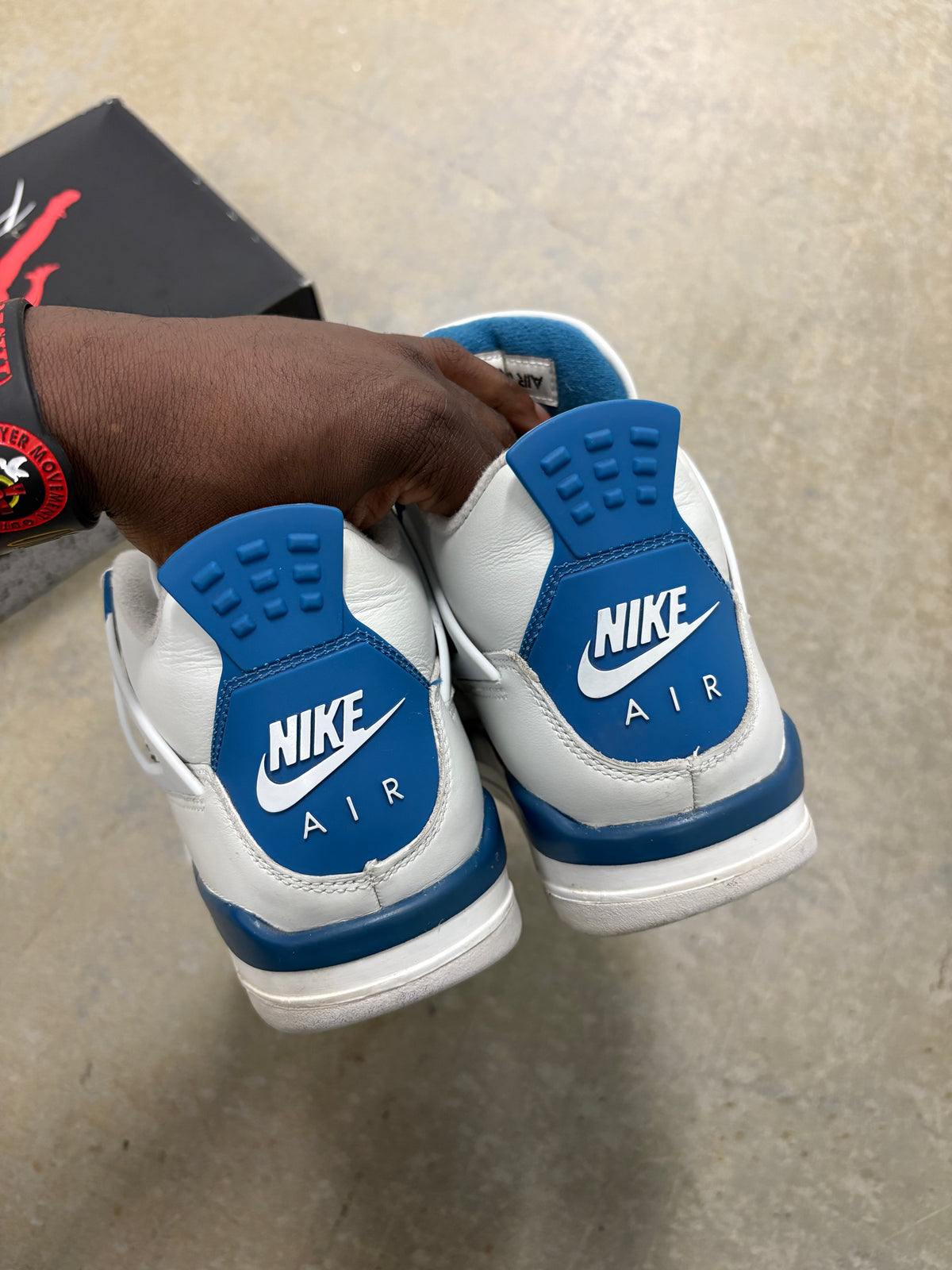 Size 6.5y - Jordan 4 Retro Military Blue 2024