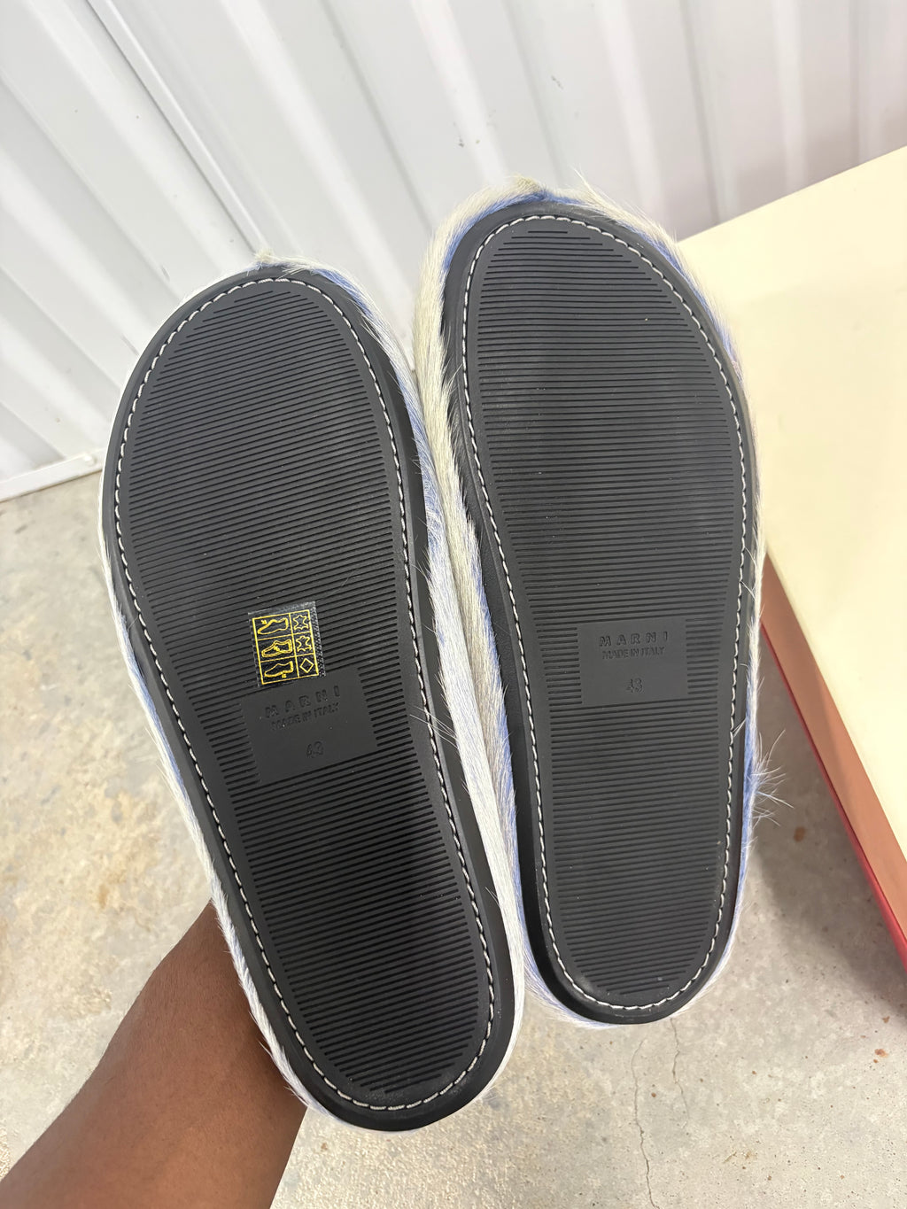 Size 10 - Marni Sabot Mule Celeste