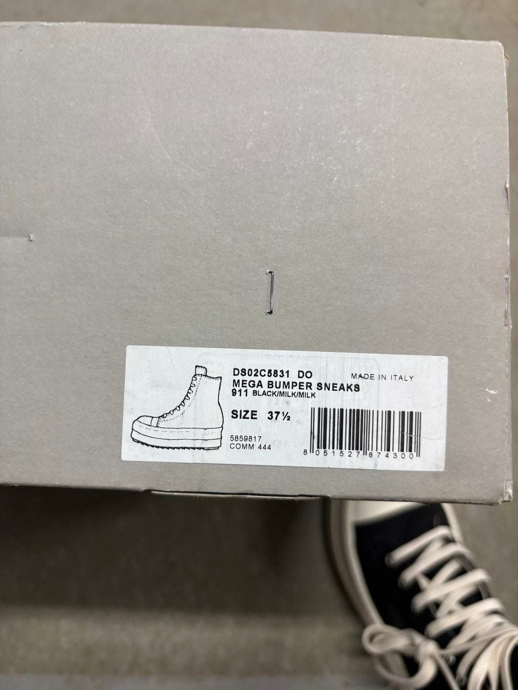 Size 6y - Rick Owens DRKSHDW Mega Bumper Sneaks