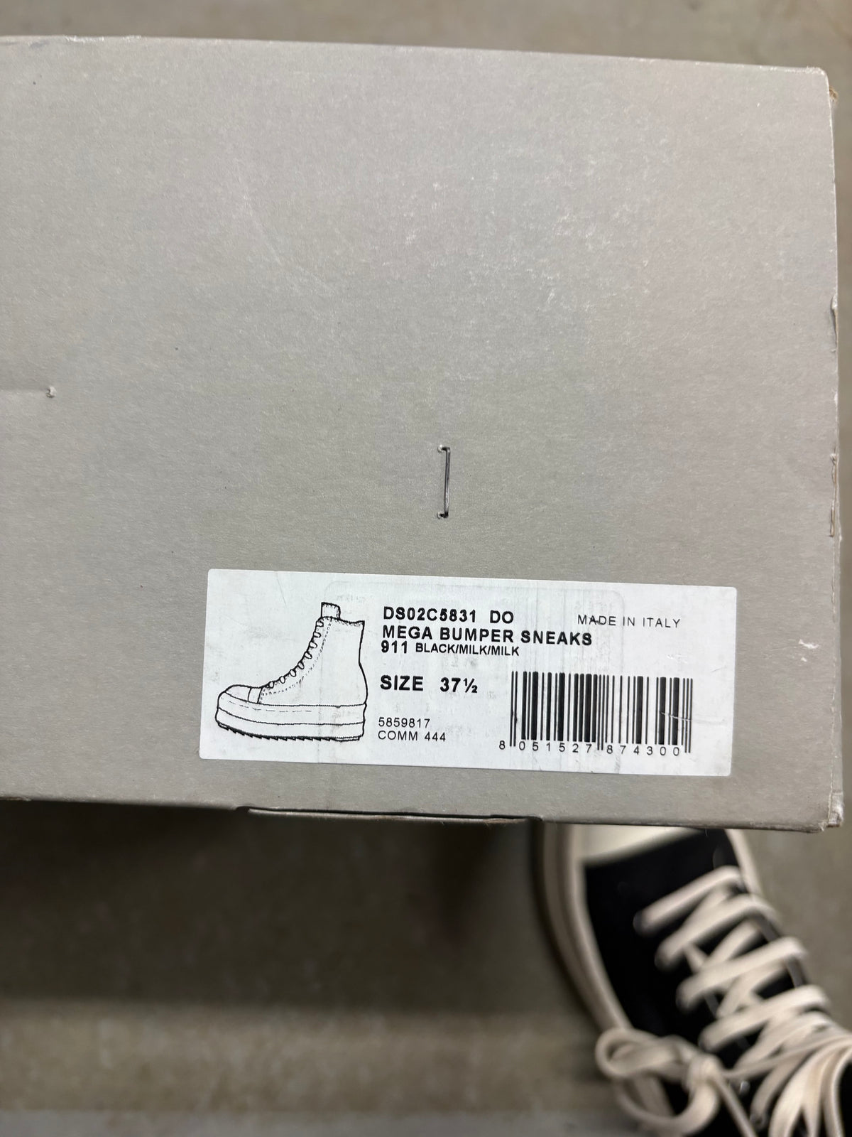 Size 6y - Rick Owens DRKSHDW Mega Bumper Sneaks