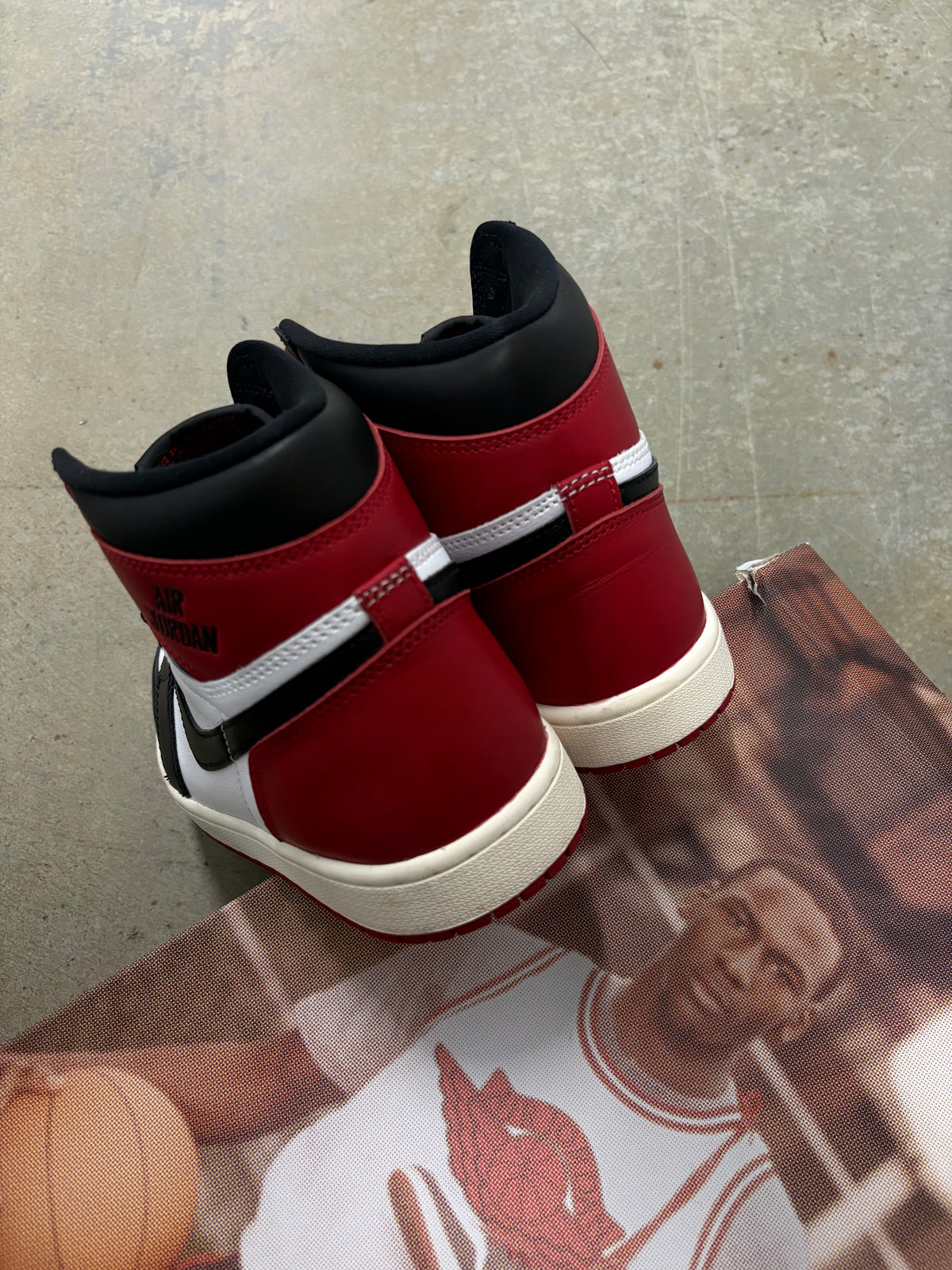 Size 9 - Jordan 1 Retro Black Toe Reimagined