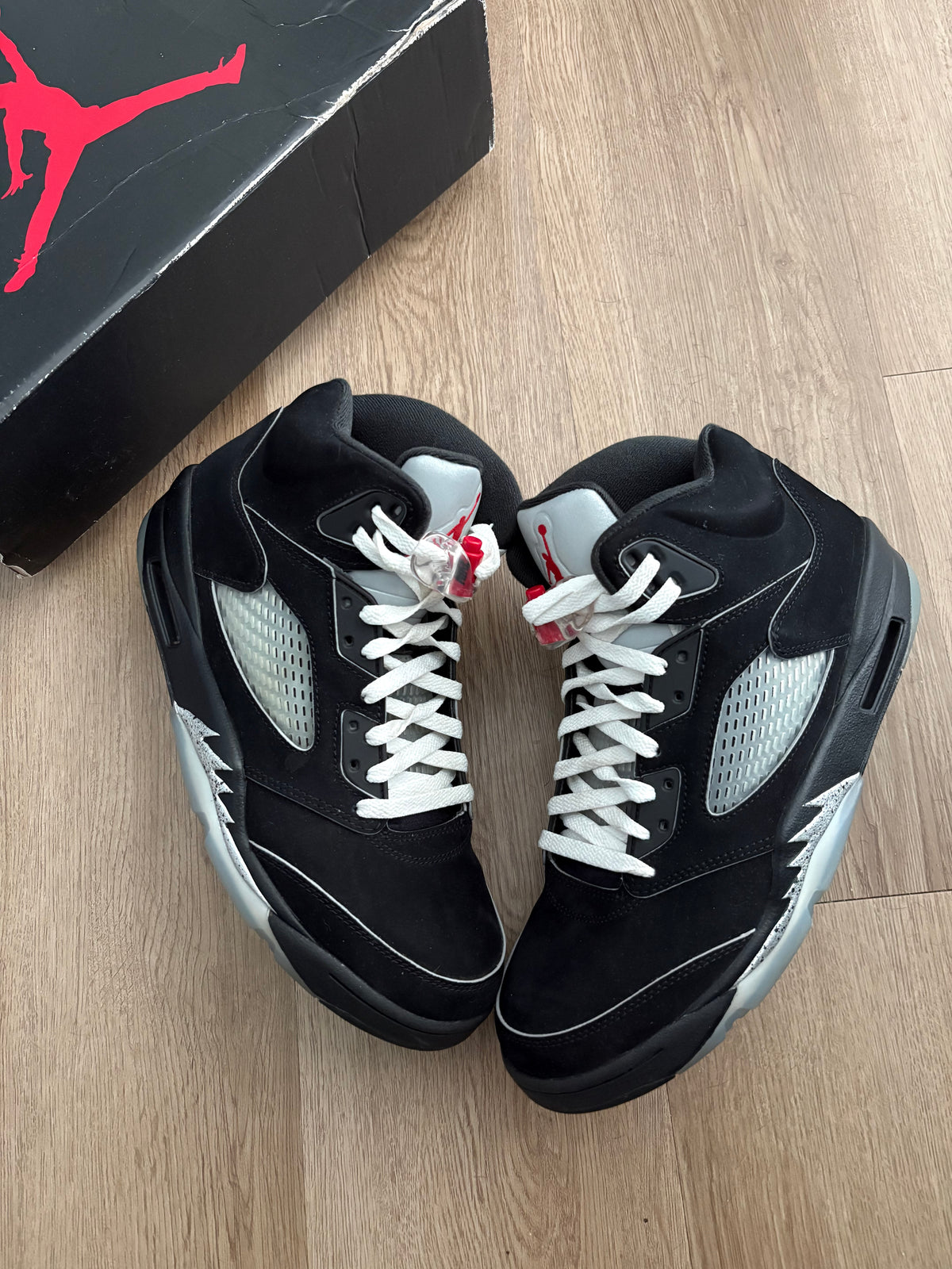 Size 11 - Jordan 5 Retro Black Metallic Reimagined