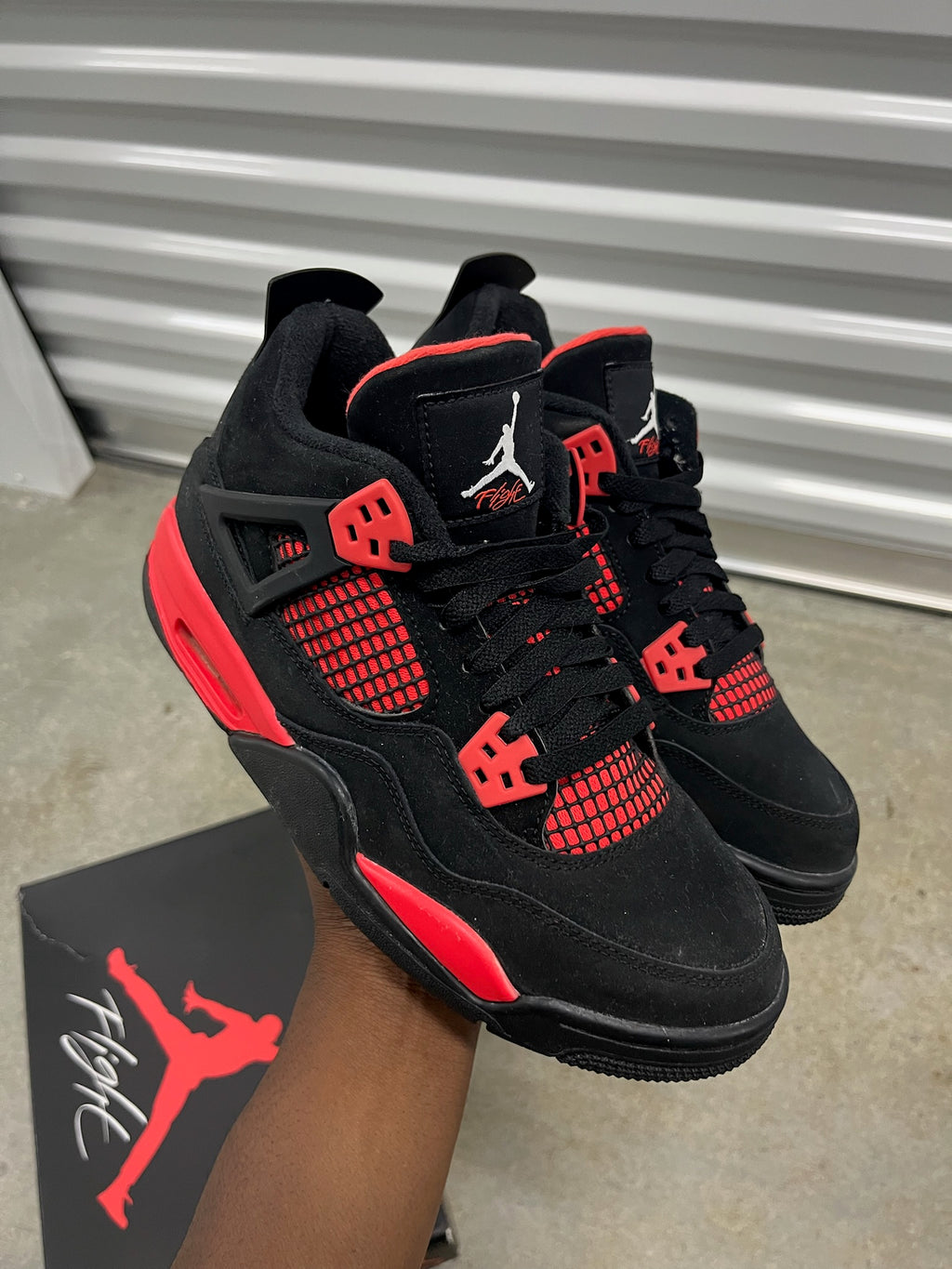 Size 6.5y - Jordan 4 Retro Red Thunder