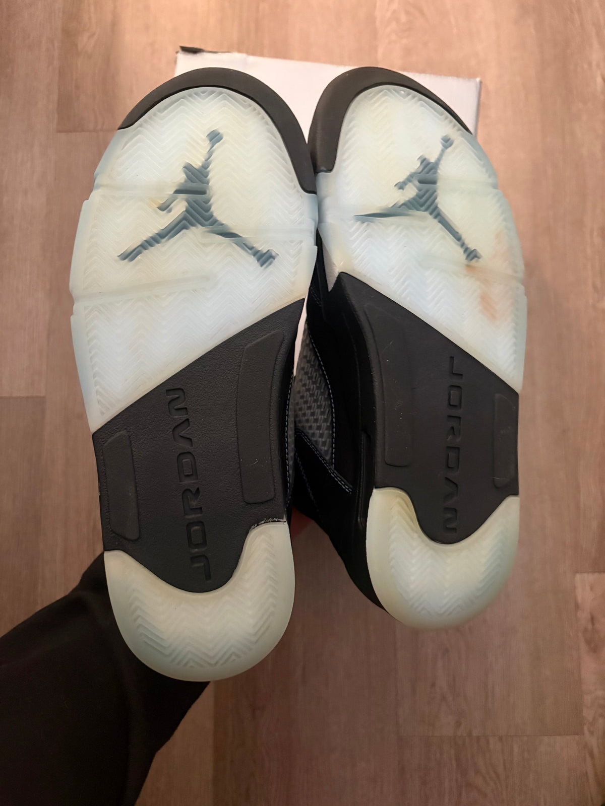 Size 10.5 - Jordan 5 Retro Black University Blue
