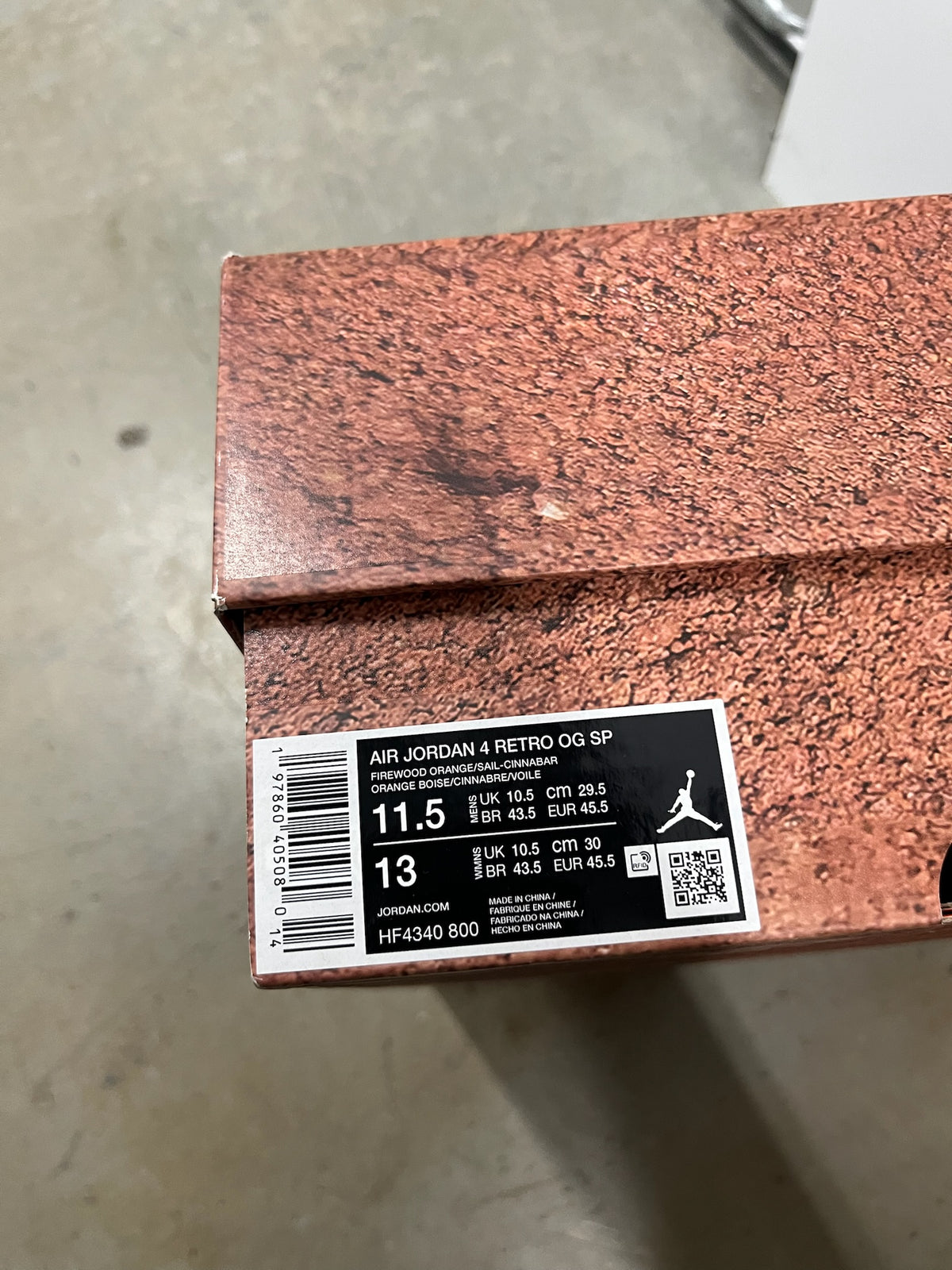 Size 11.5 - Jordan 4 Retro Nigel Sylvester Brick By Brick