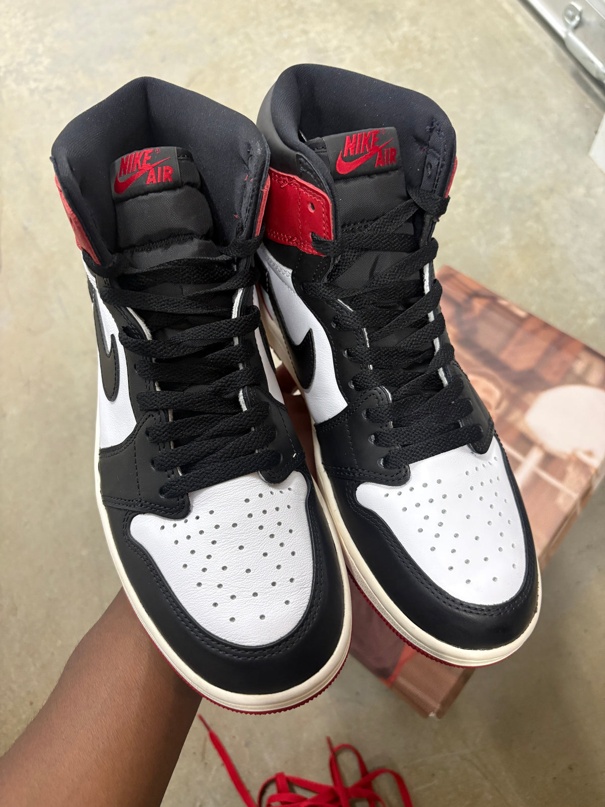 Size 9 - Jordan 1 Retro Black Toe Reimagined